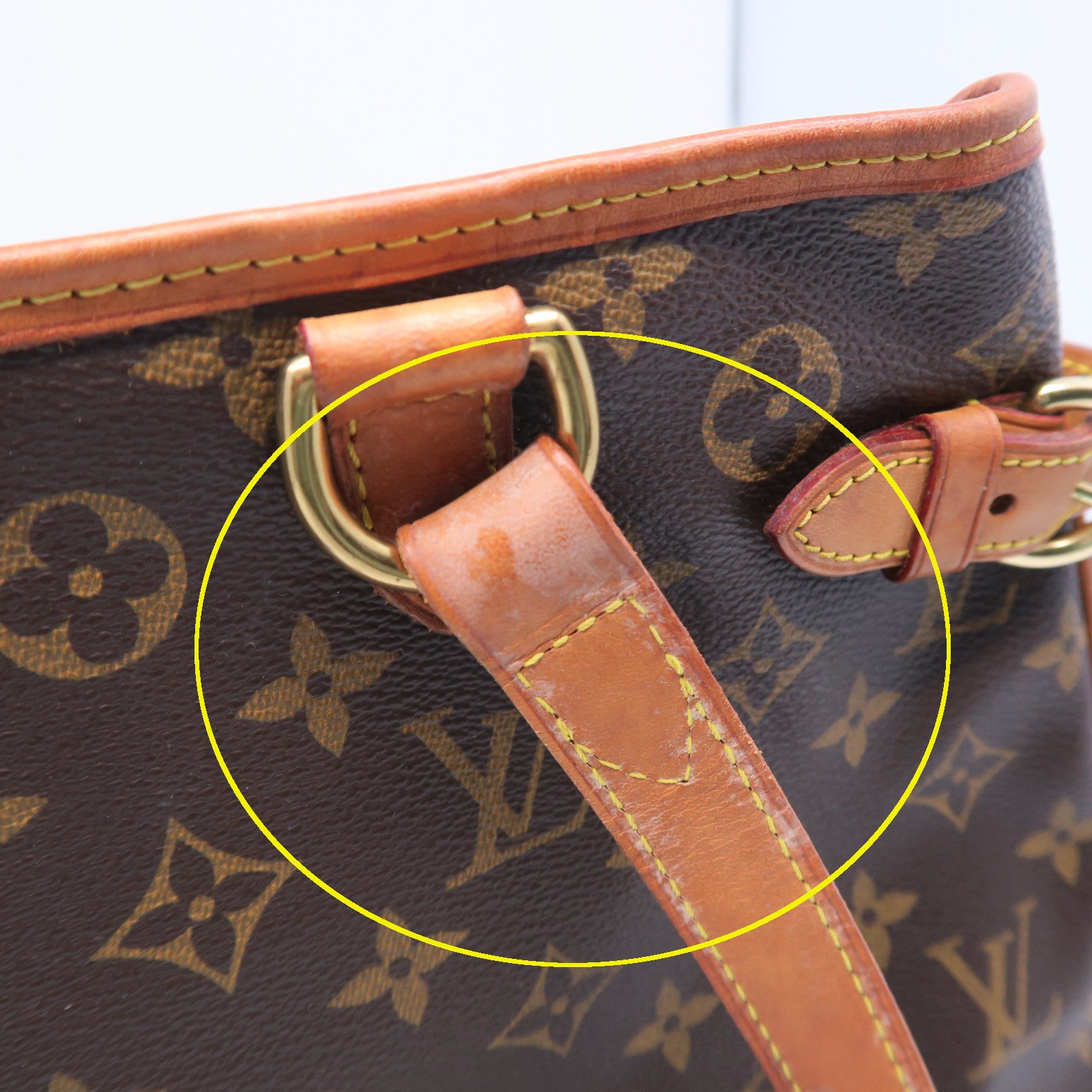 LOUIS VUITTON 【激減優惠】Monogram Batignolles Horizontal金扣肩背袋啡色