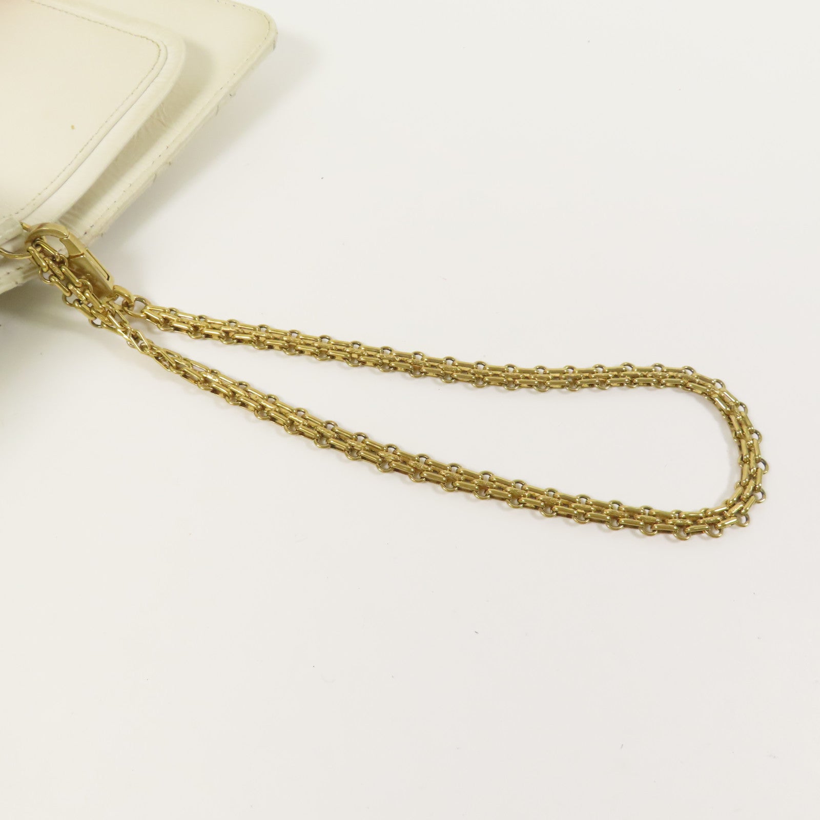 CHANEL 牛皮皮革2.55金扣鏈帶肩背袋