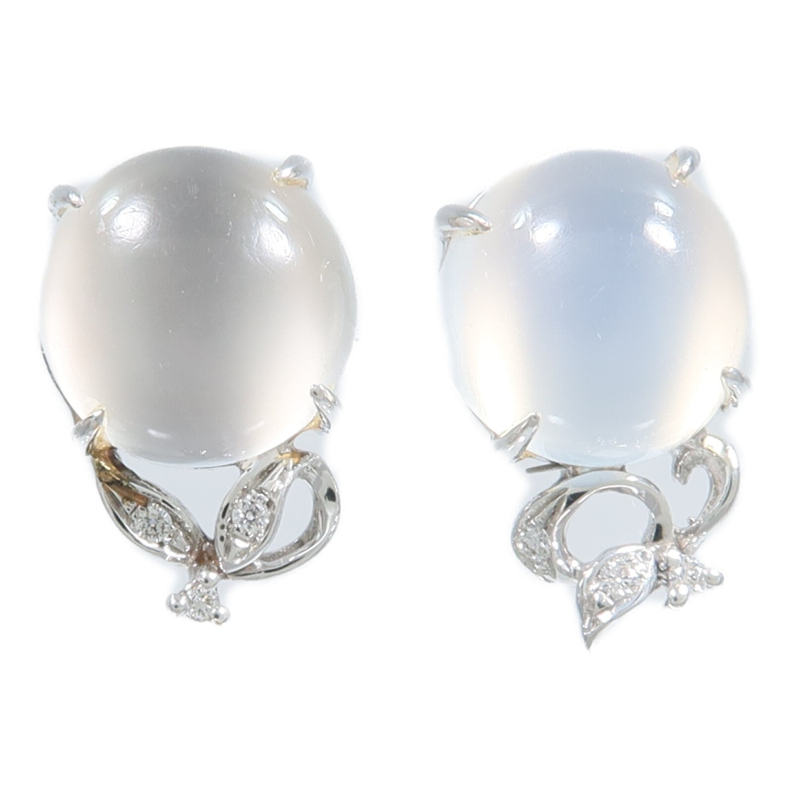 JEWELRY 18K白金Moonstone Earring月光石耳環