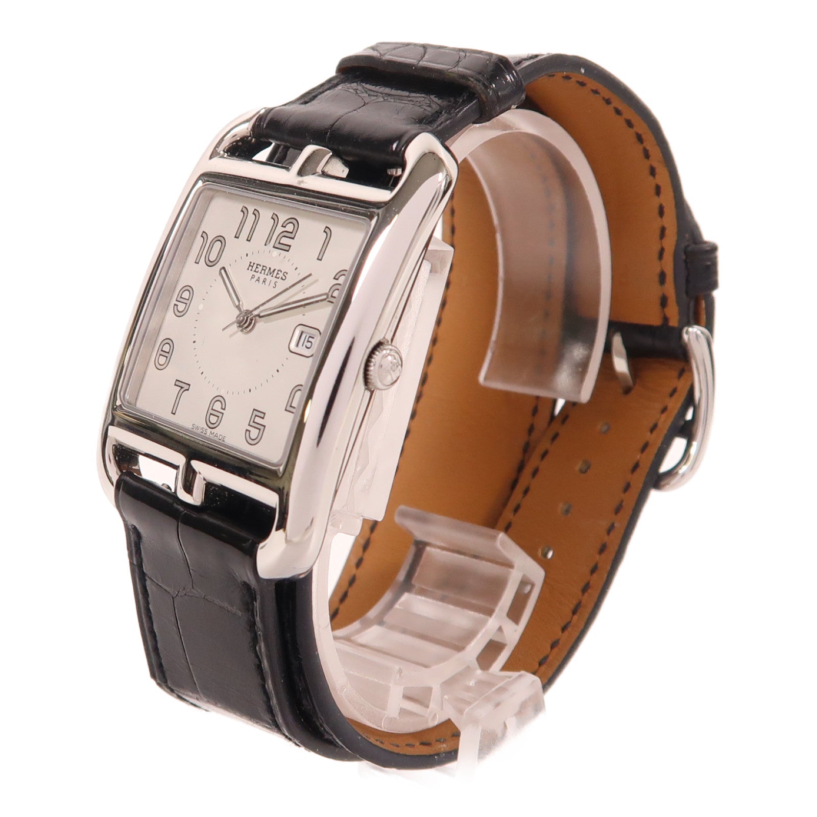 HERMES Cape Cod不鏽鋼手錶石英機芯白色