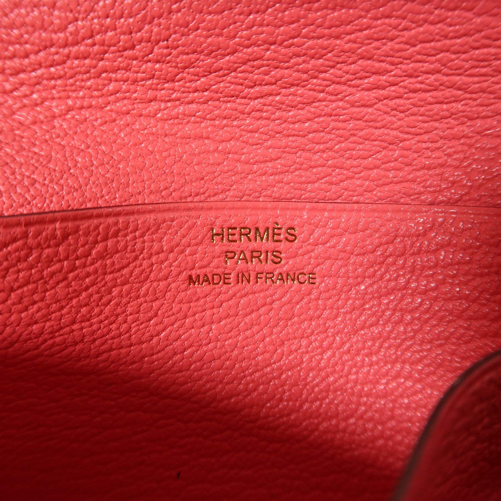 HERMES Chevre皮革Bearn Compact Wallet金扣錢包