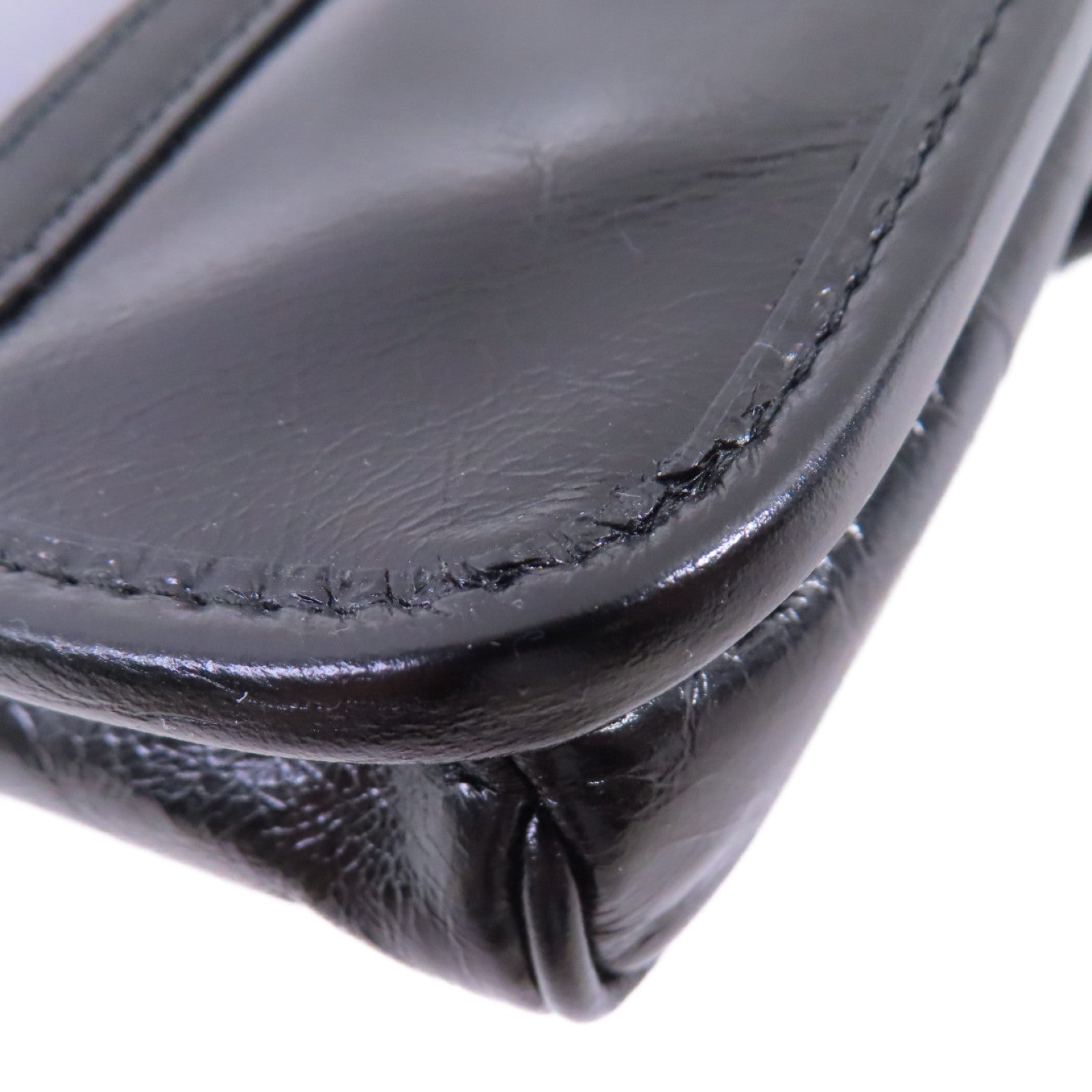 PRADA 牛皮皮革2Way Shoulder Bag銀扣腰包肩背兩用袋黑色