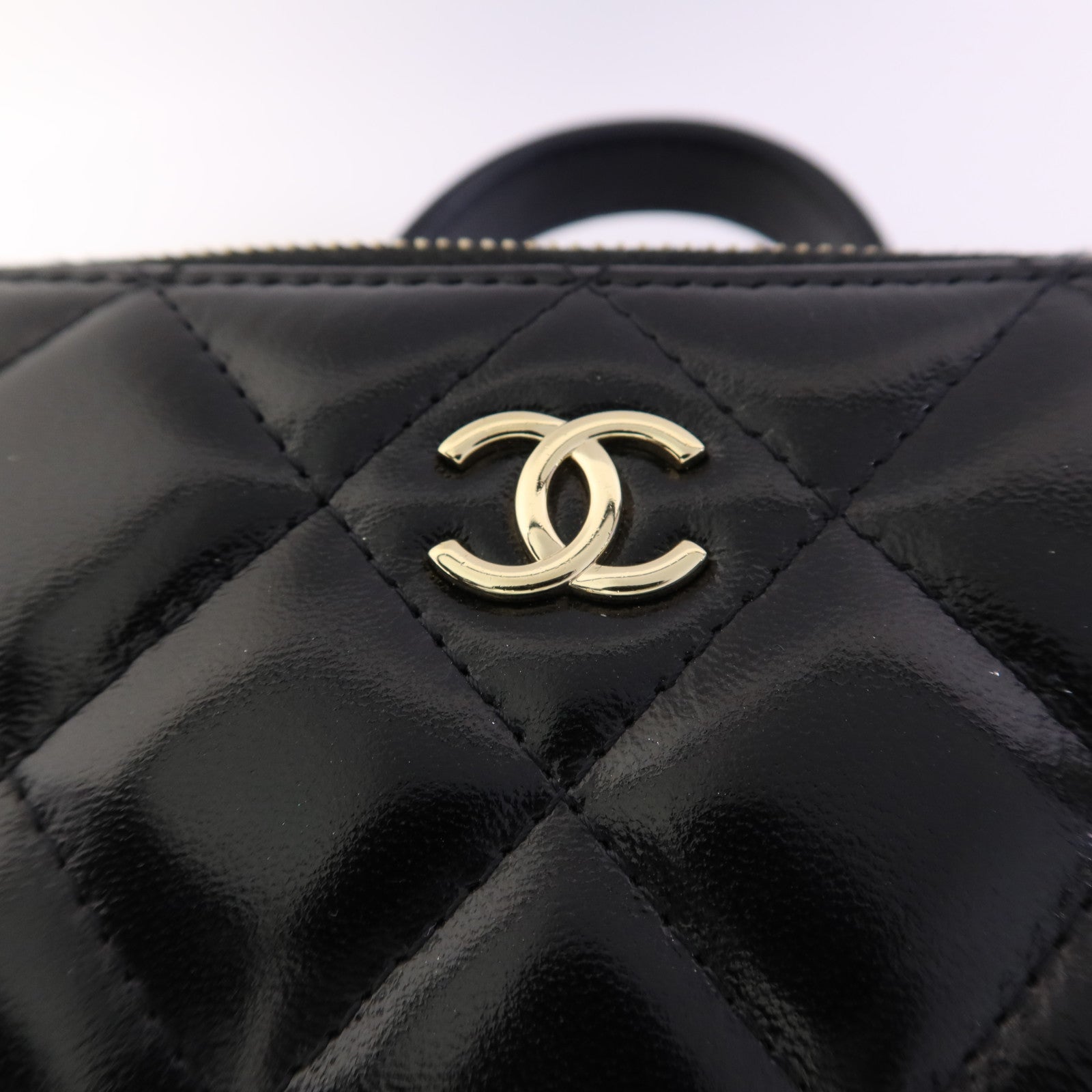 CHANEL 牛皮皮革2 Way Shoulder Bag金扣手挽肩背兩用袋