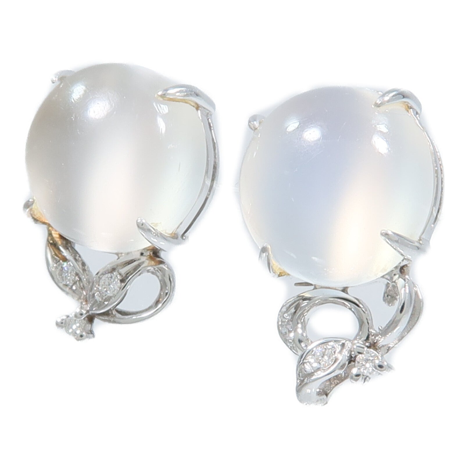 JEWELRY 18K白金Moonstone Earring月光石耳環