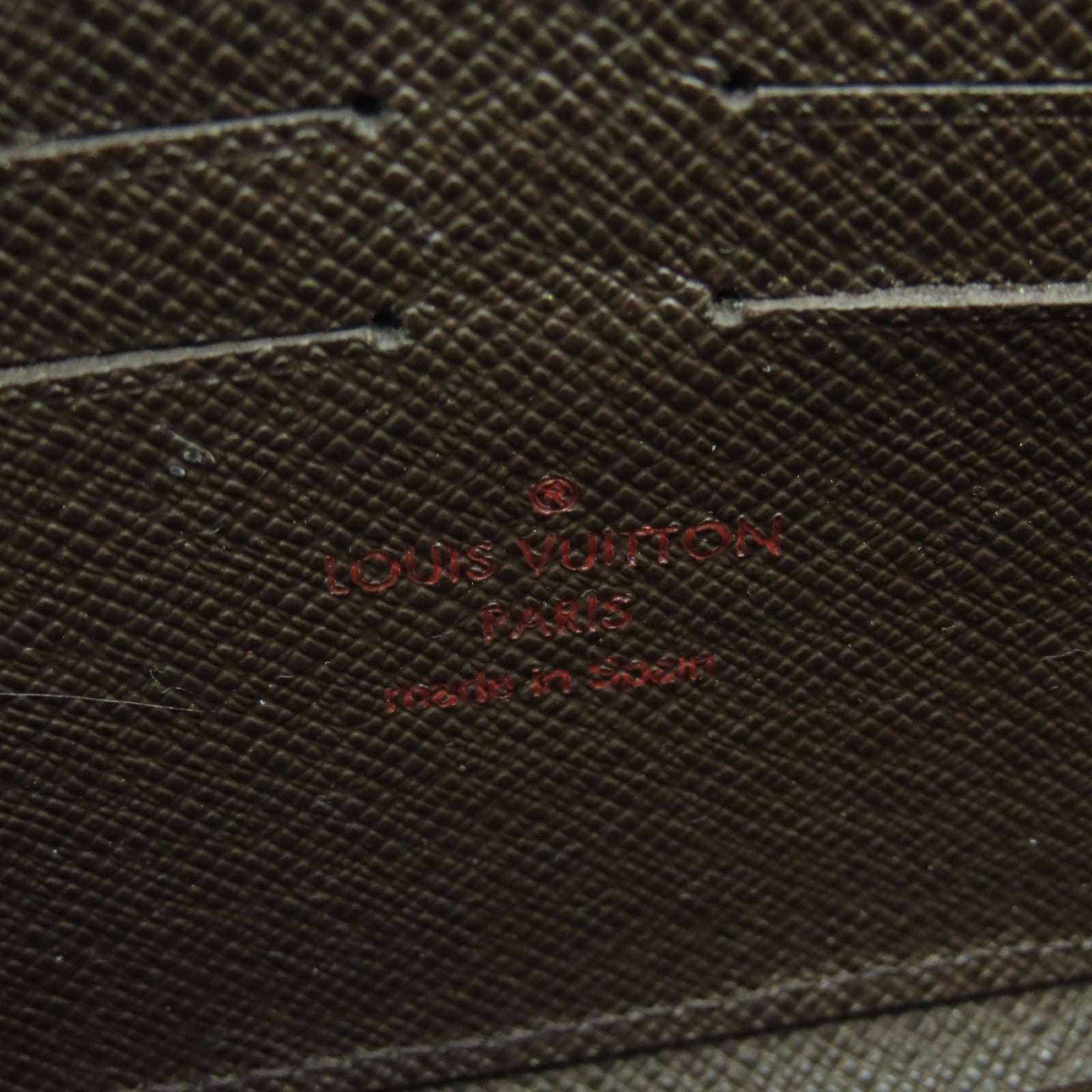 LOUIS VUITTON 【清倉大減價】Damier Ebene Portefeiulle Rose Berry金扣長錢包啡色