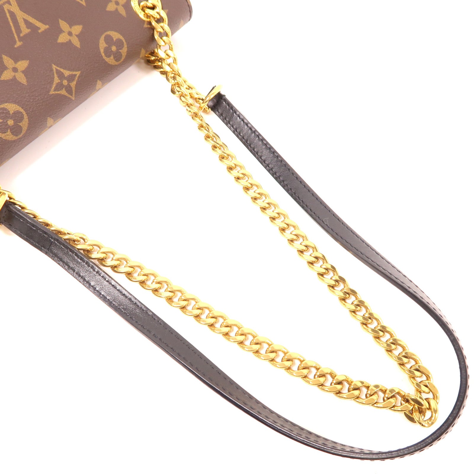 LOUIS VUITTON Monogram Passy金扣肩背袋棕色