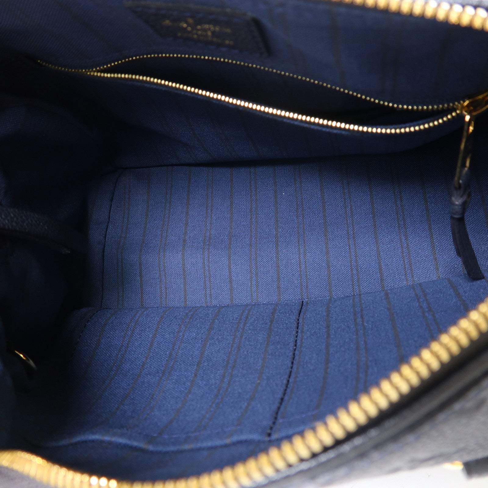 LOUIS VUITTON Monogram Empreinte Speedy 25金扣手挽肩背兩用袋黑色