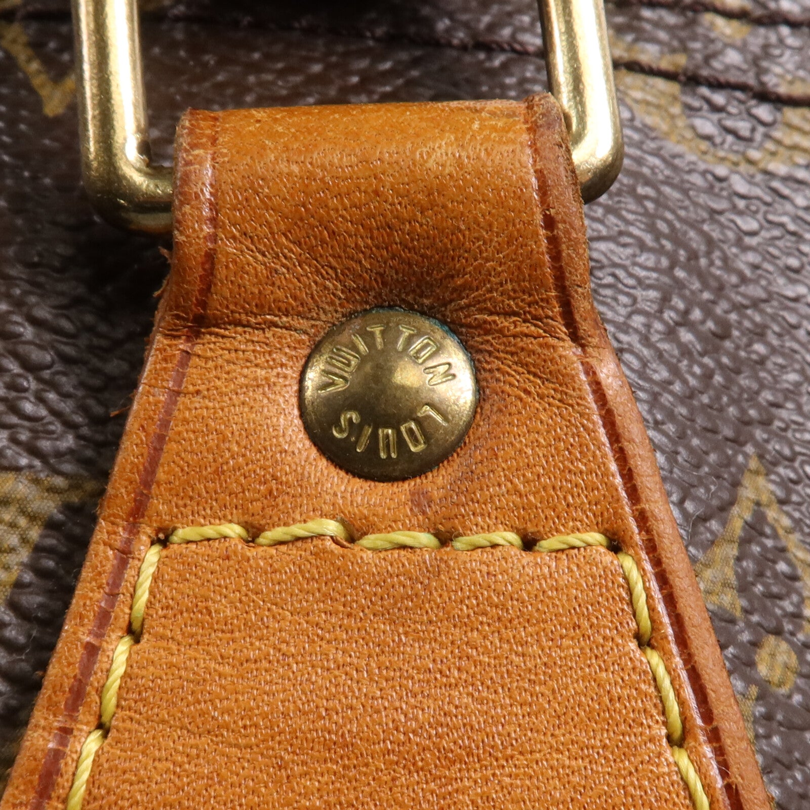 LOUIS VUITTON Monogram Speedy 35金扣手挽袋