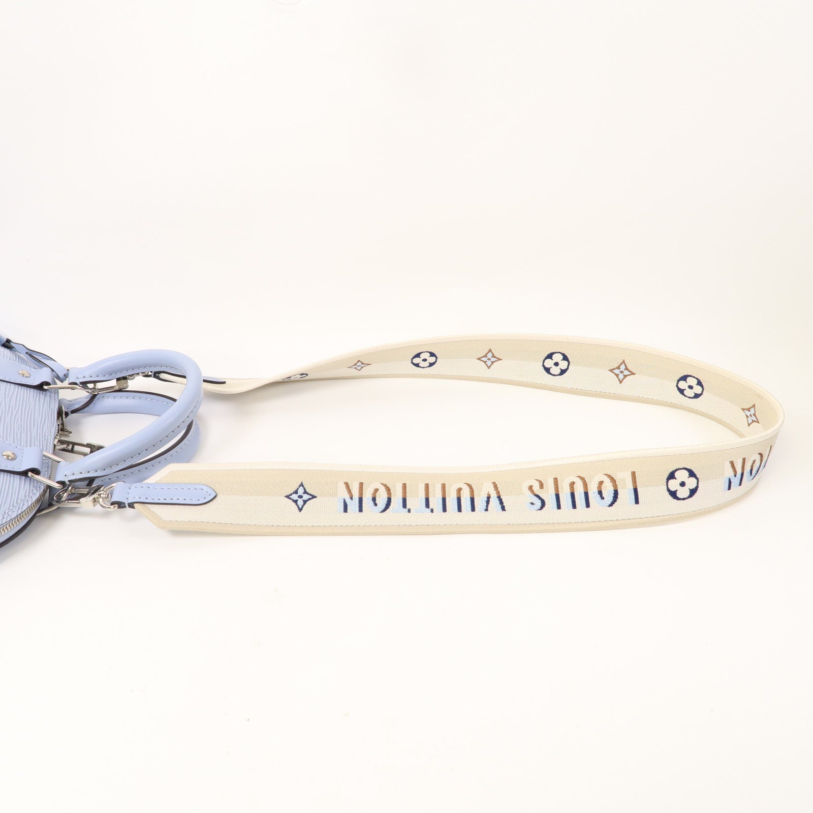 LOUIS VUITTON EPI Alma BB 銀扣Hand Bag淺藍色