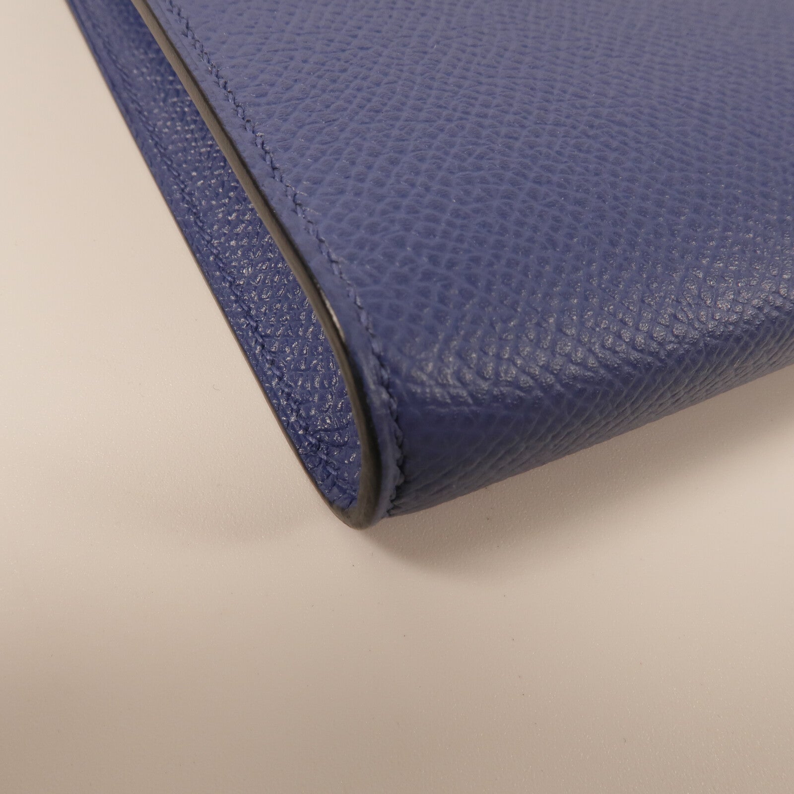 HERMES Epsom皮革Clic 16肩背袋Blue Brighton