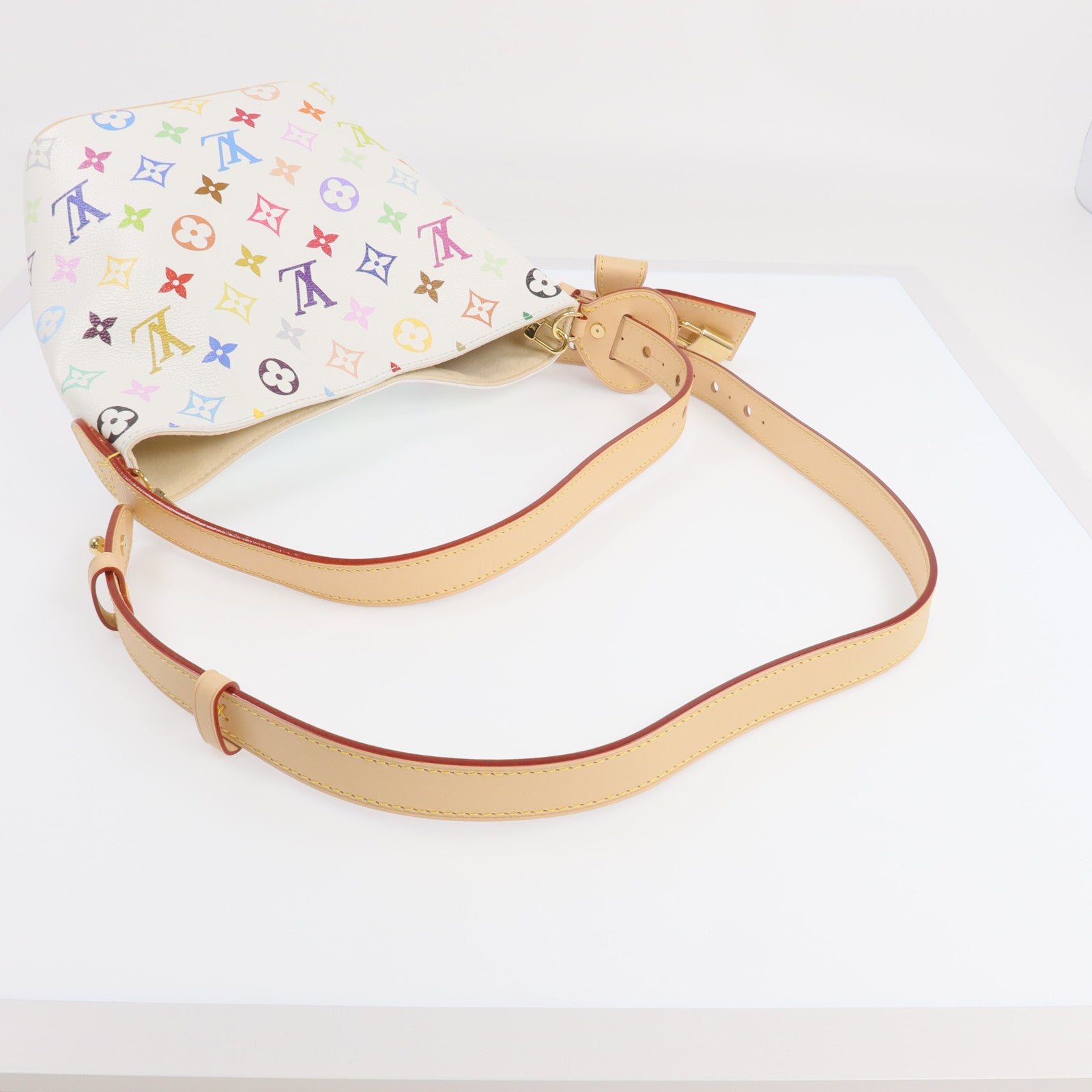 LOUIS VUITTON Monogram Multicolore LV x TM All In BB金扣手挽肩背兩用袋