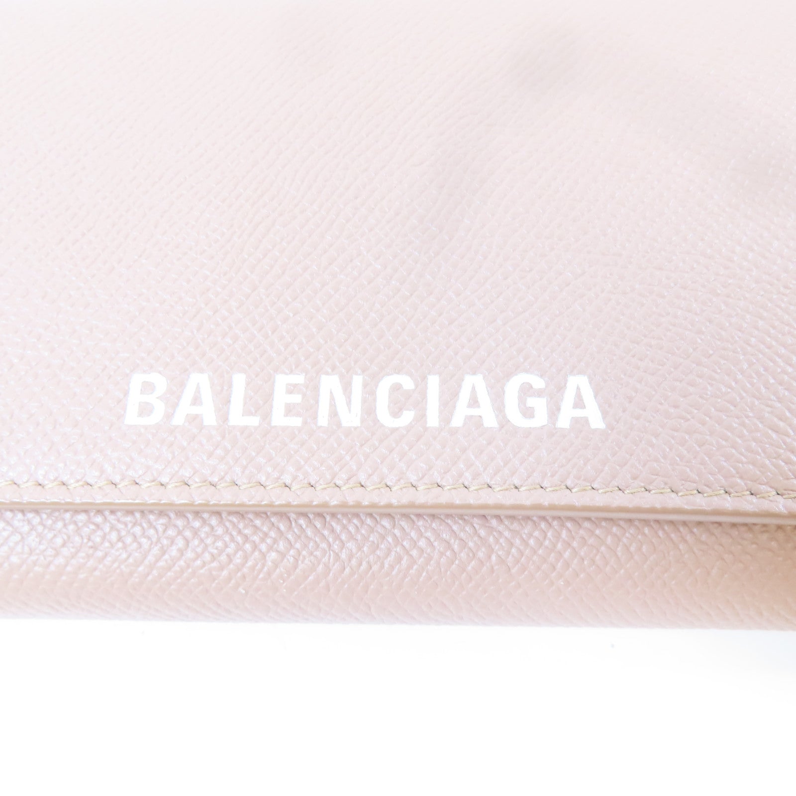 BALENCIAGA 牛皮皮革Shoulder Bag金扣鏈帶肩背袋粉紅色