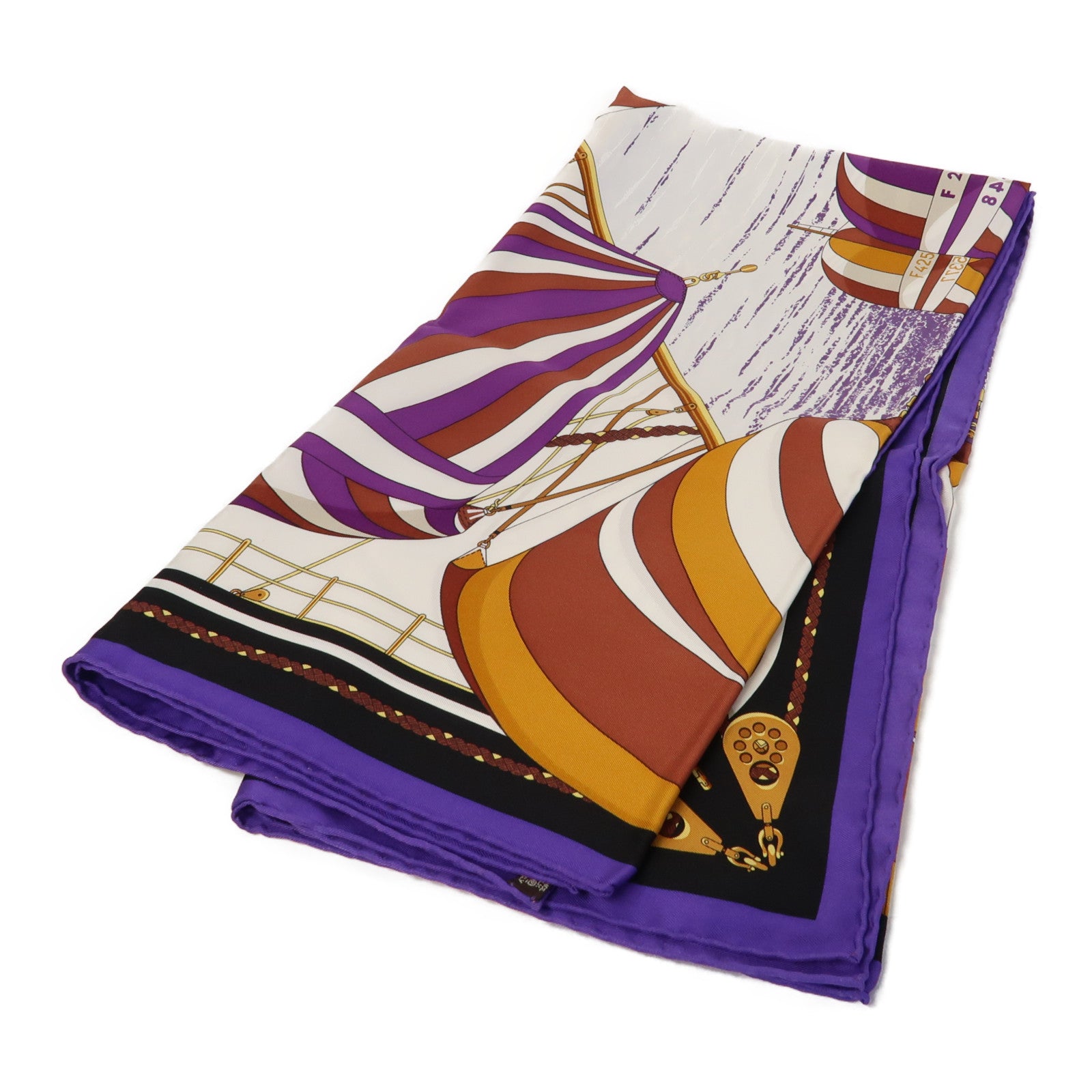 HERMES 【激減優惠】絲質Scarf 90x90絲巾紫色/啡色/藍色