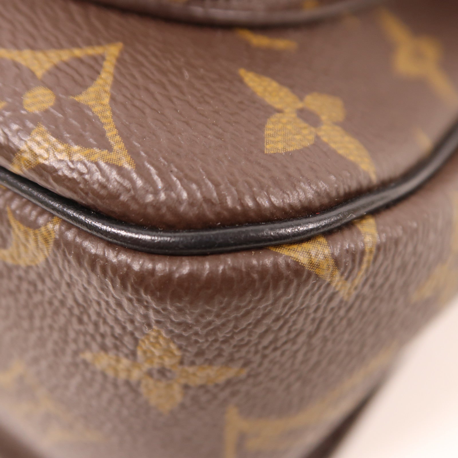 LOUIS VUITTON Monogram Passy金扣肩背袋棕色