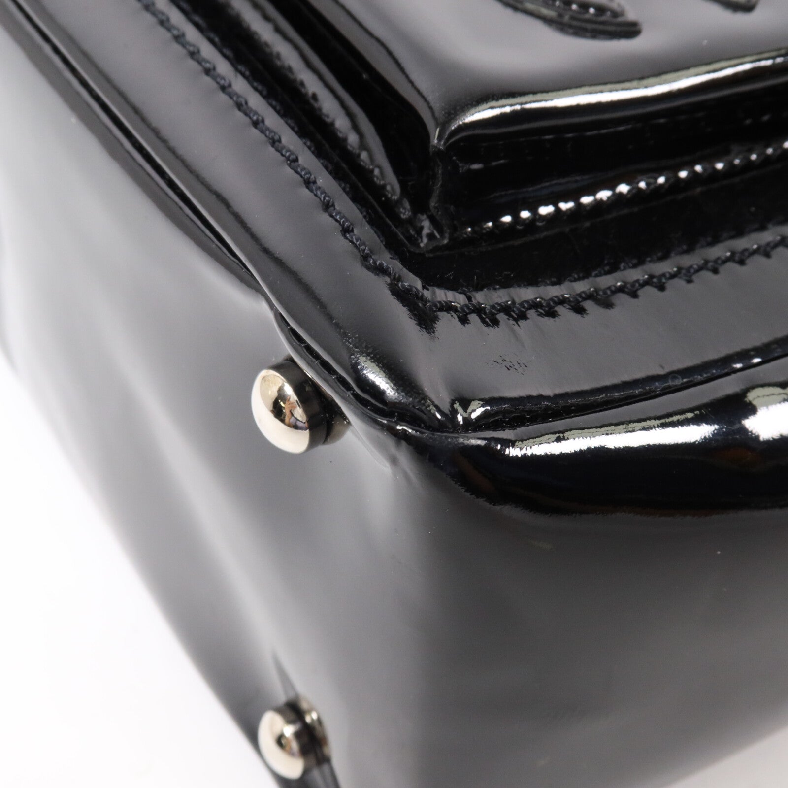 CHANEL 馬毛/漆皮皮革CC Pocket Tote鏈帶肩背袋