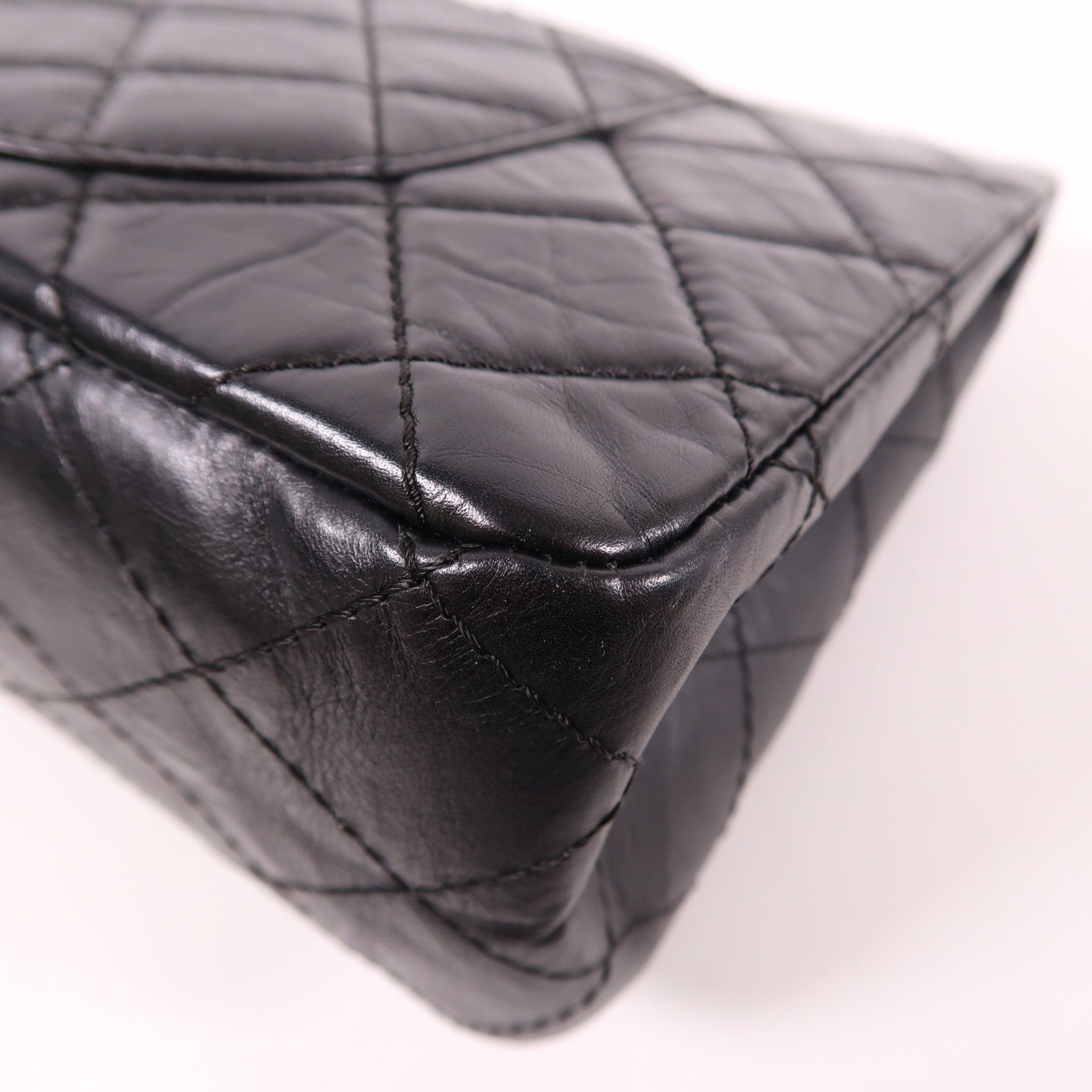 CHANEL 【激減優惠】牛皮皮革2.55金扣鏈帶肩背袋