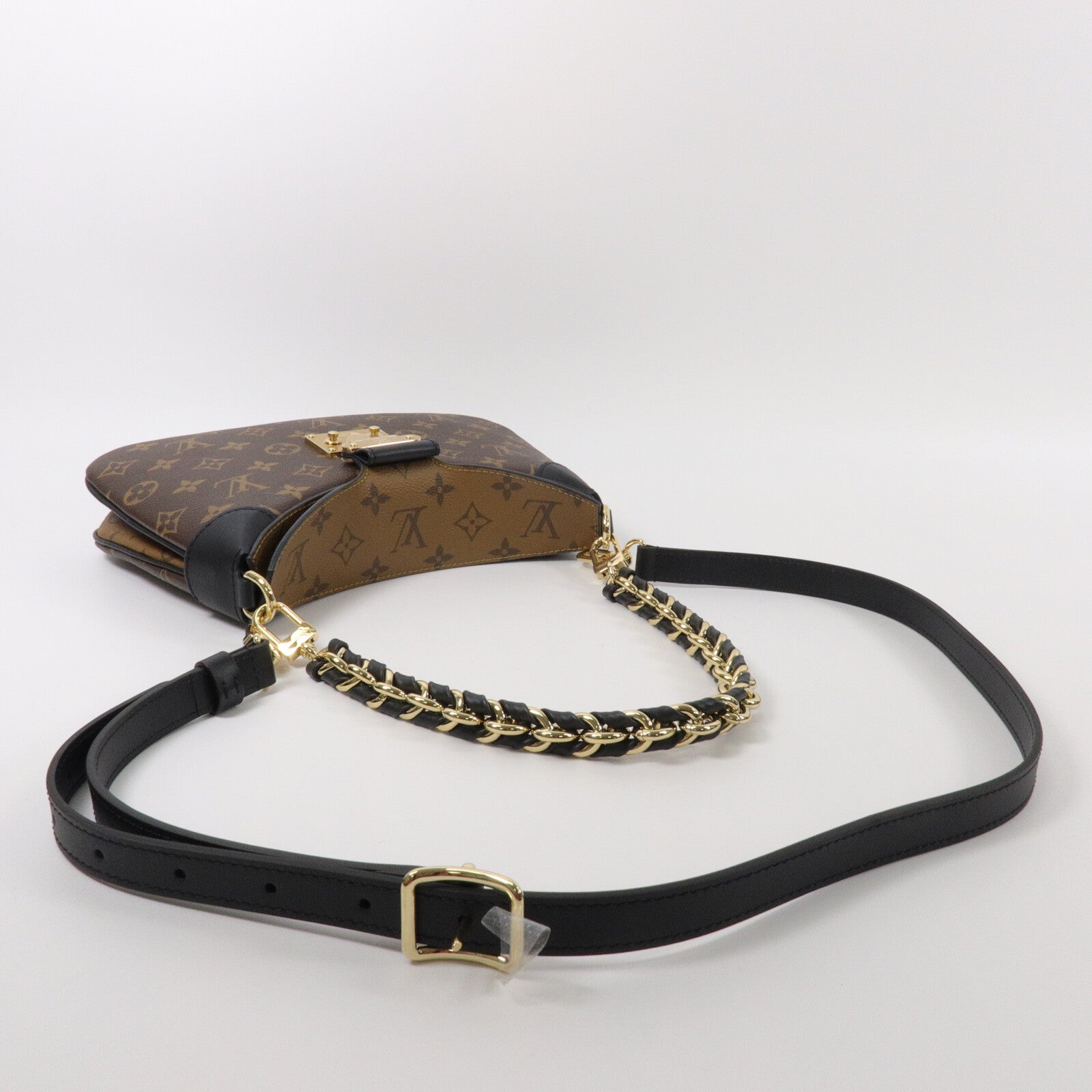 LOUIS VUITTON Monogram Reverse LV Twinny手挽肩背兩用袋