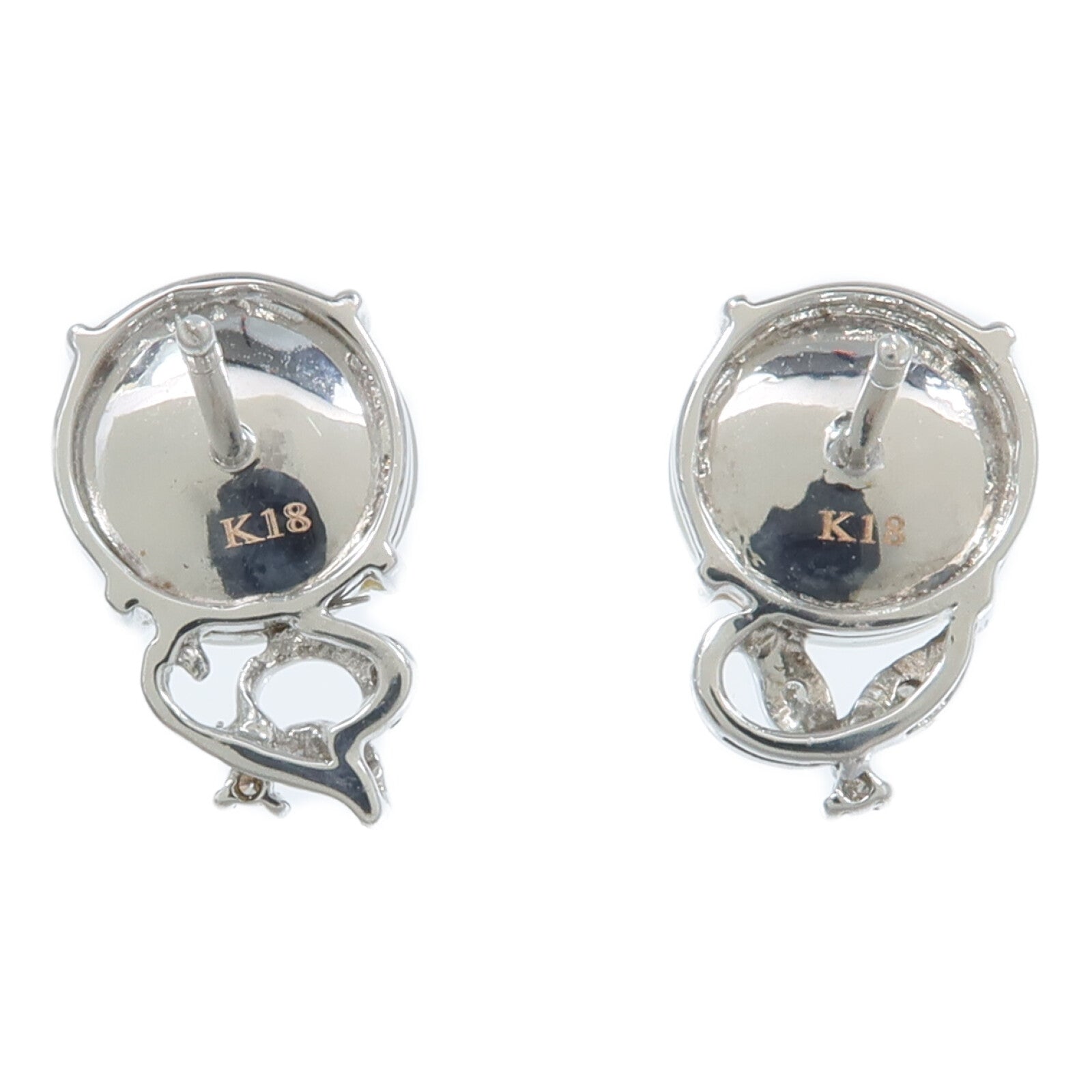 JEWELRY 18K白金Moonstone Earring月光石耳環
