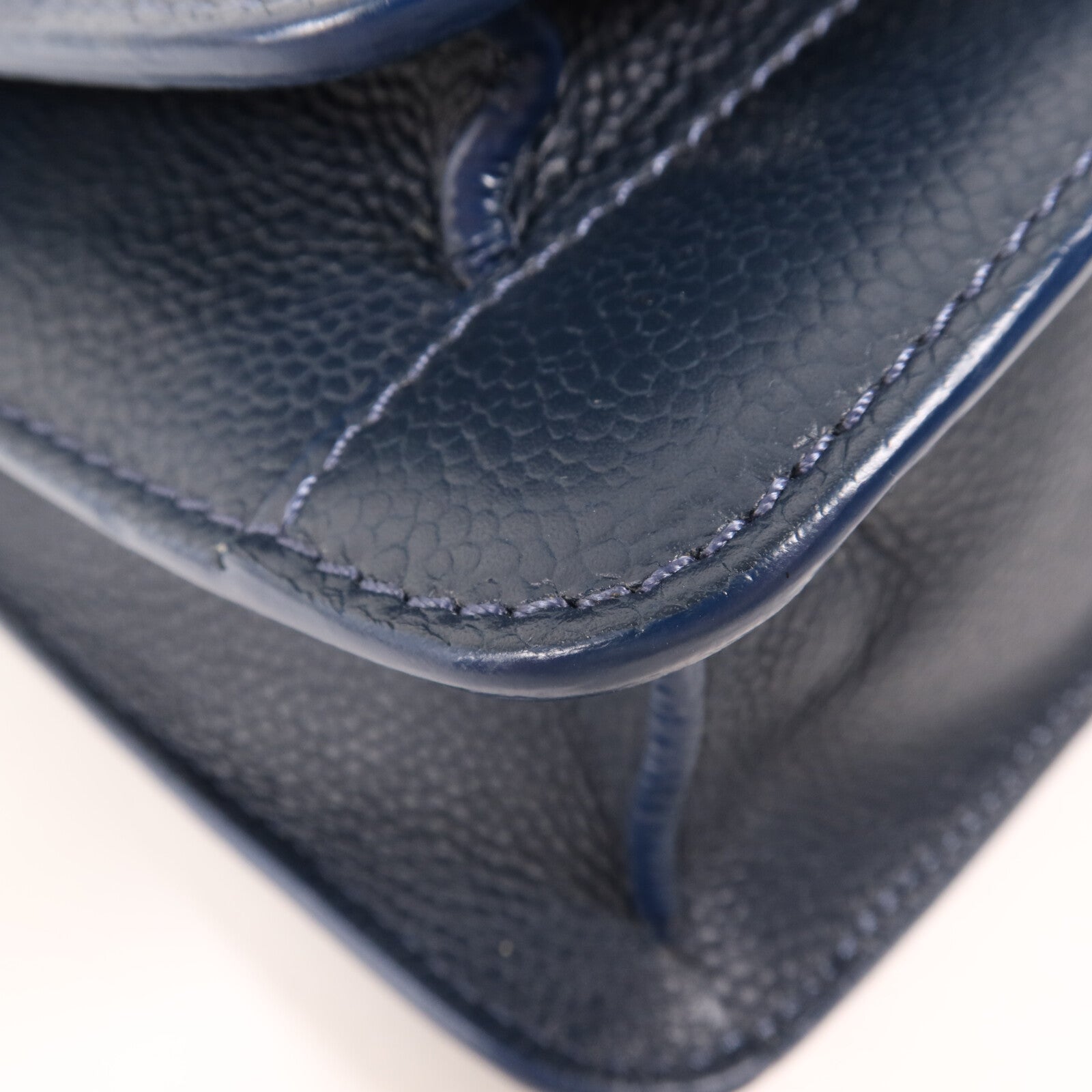CHANEL 牛皮皮革Chain Shoulder銀扣鏈帶肩背袋