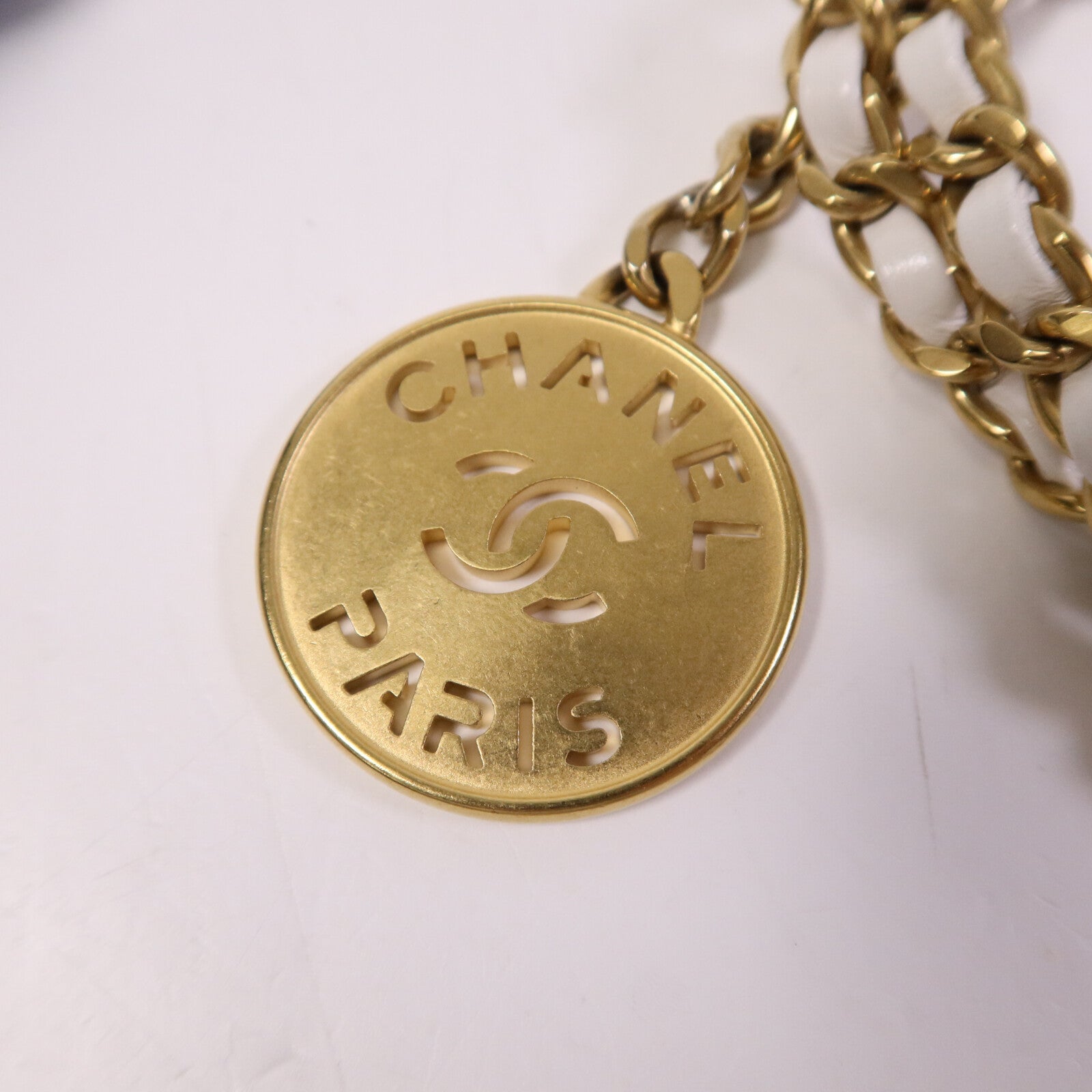 CHANEL 【激減優惠】牛皮皮革Mini Chanel 22金扣鏈帶手挽肩背兩用袋