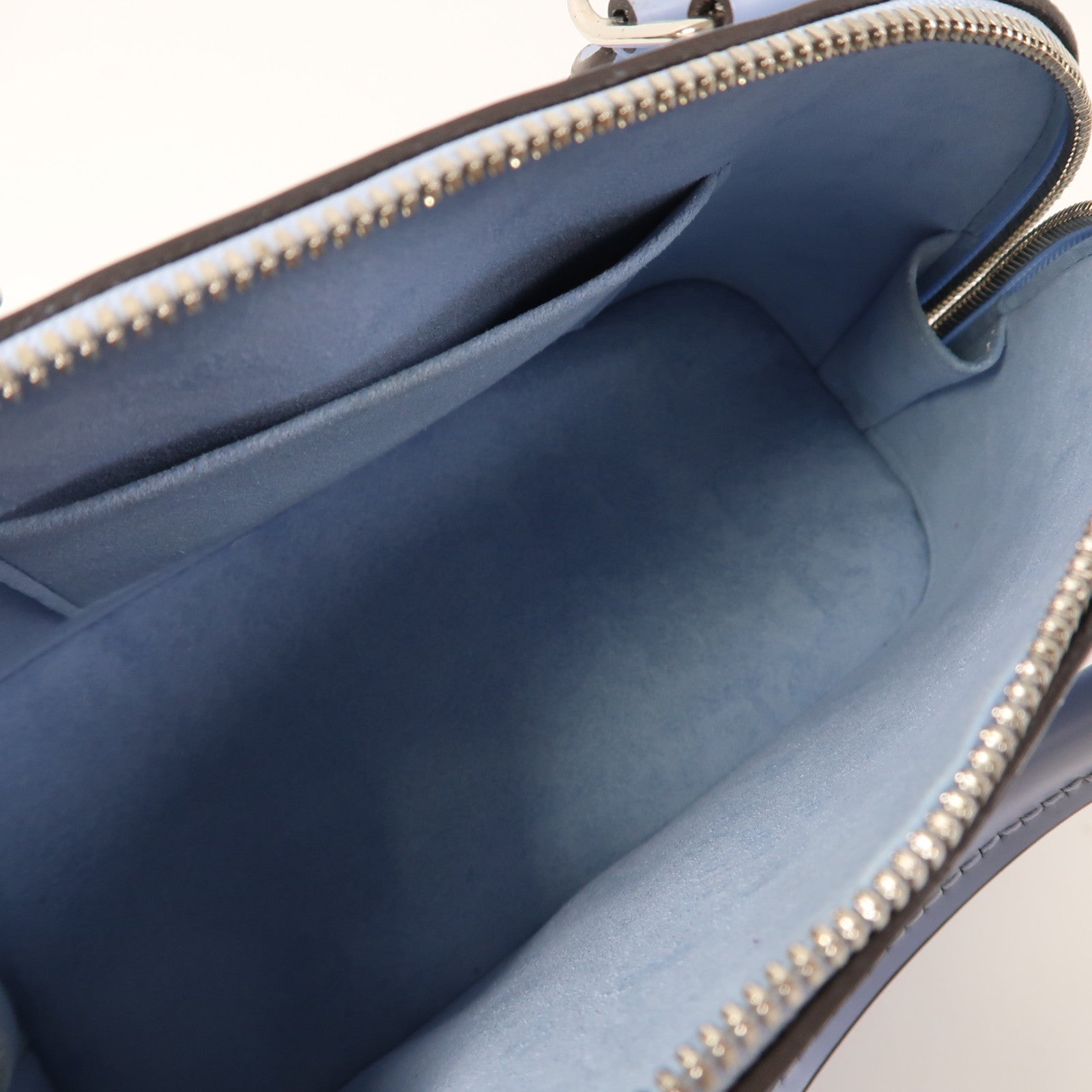 LOUIS VUITTON EPI Alma BB 銀扣Hand Bag淺藍色