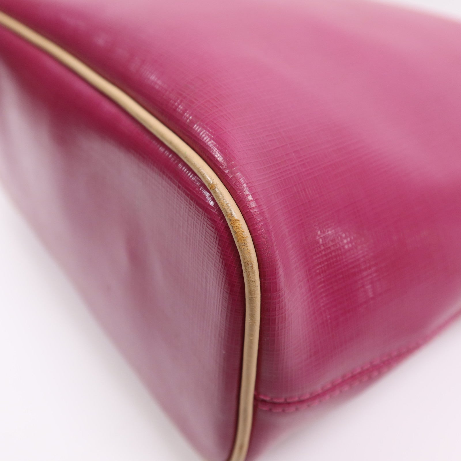 COACH 牛皮皮革Tote Bag銀扣手挽袋