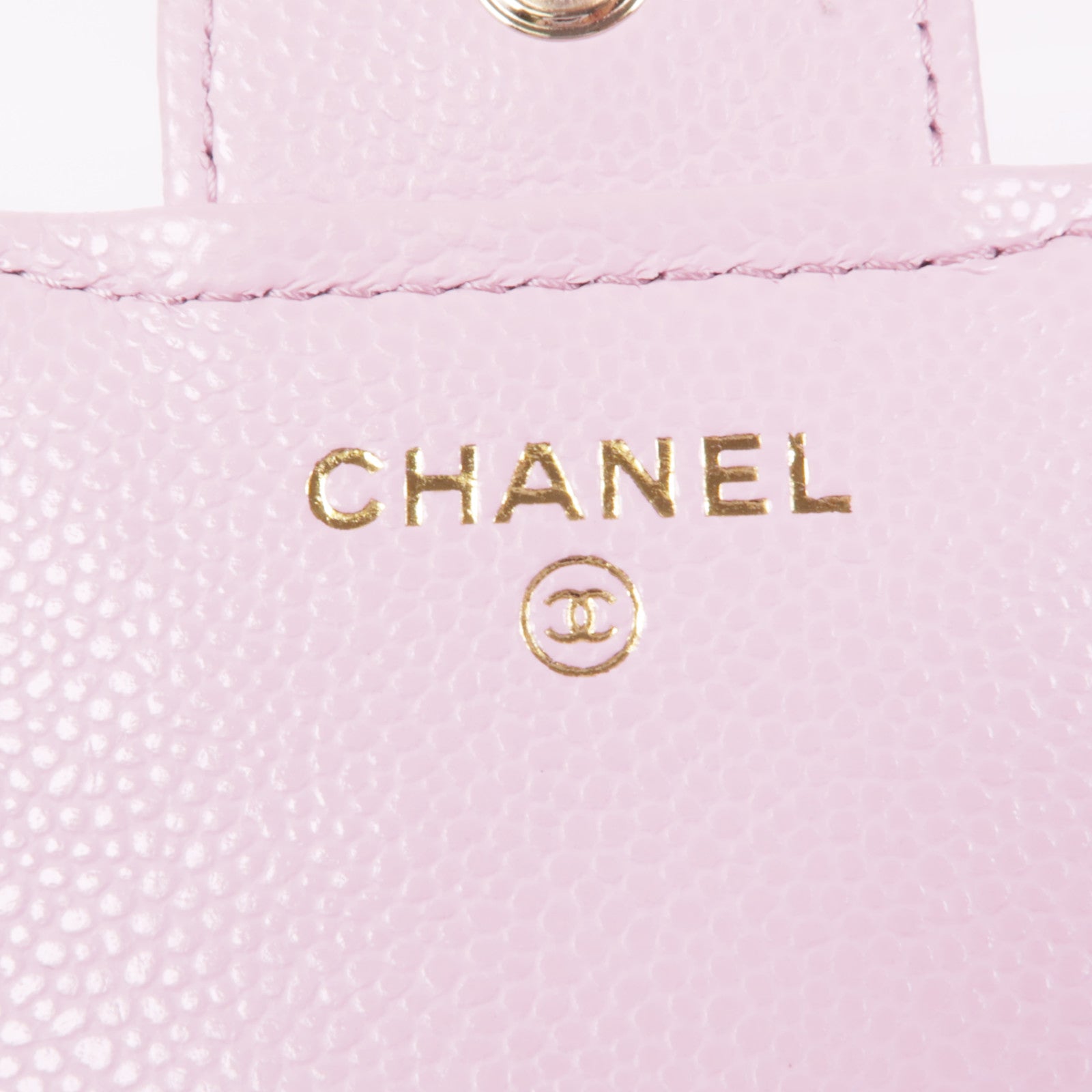 CHANEL 牛皮皮革Wallet金扣錢包