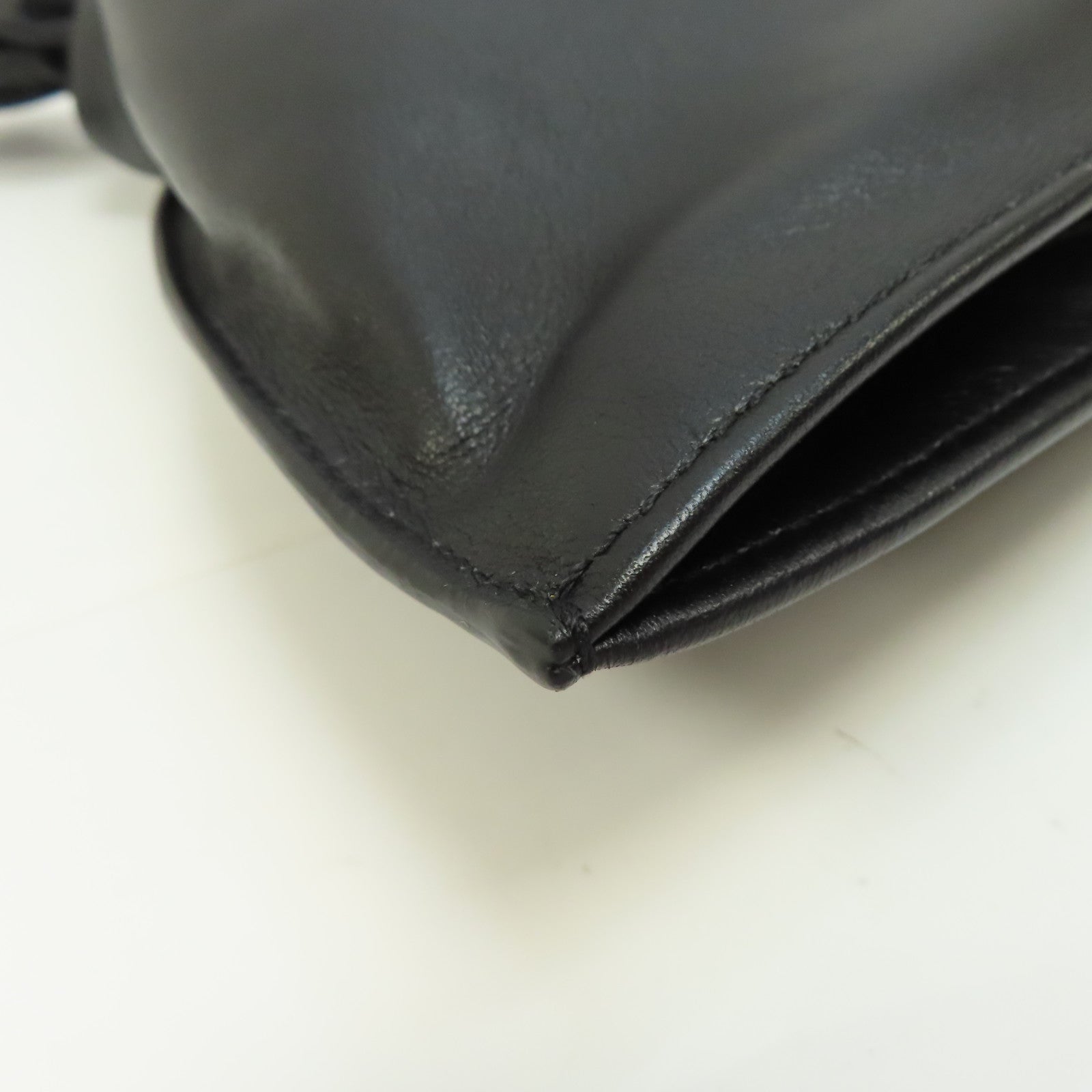 BOTTEGA VENETA 牛皮皮革Twist Mini金扣手挽袋黑色