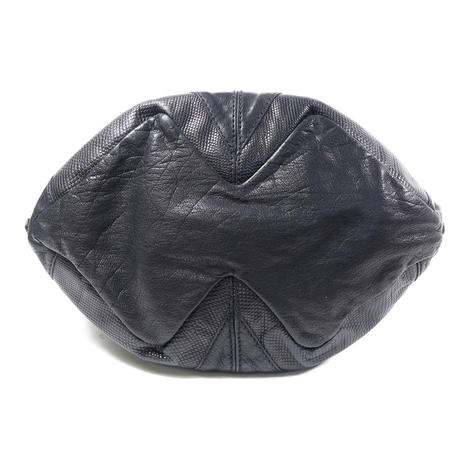 GIVENCHY 牛皮皮革Tote Bag金扣肩背袋黑色
