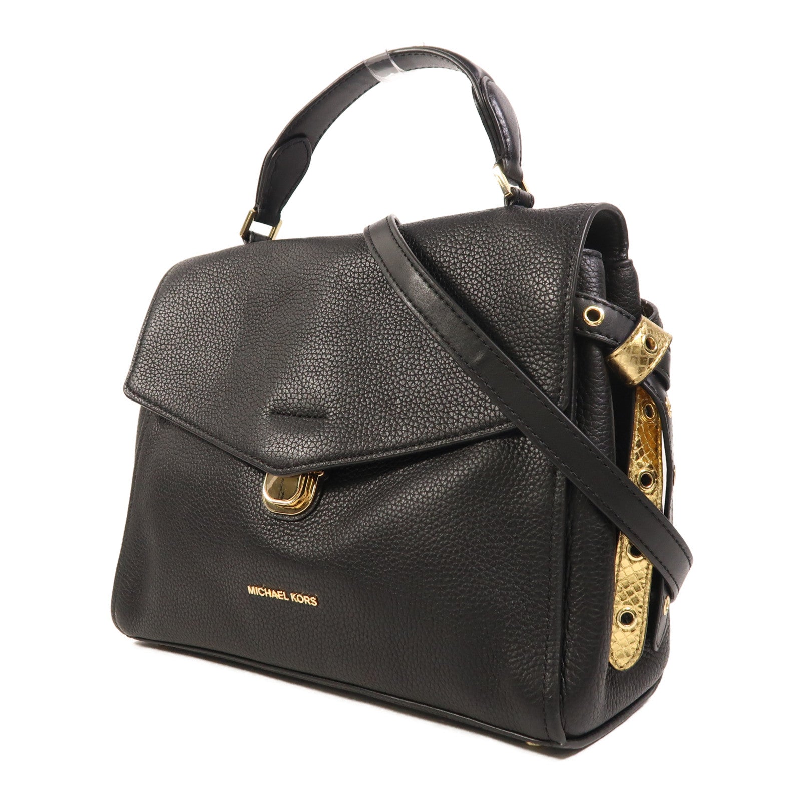 Michael Kors 牛皮皮革2 Way Shoulder金扣手挽肩背兩用袋