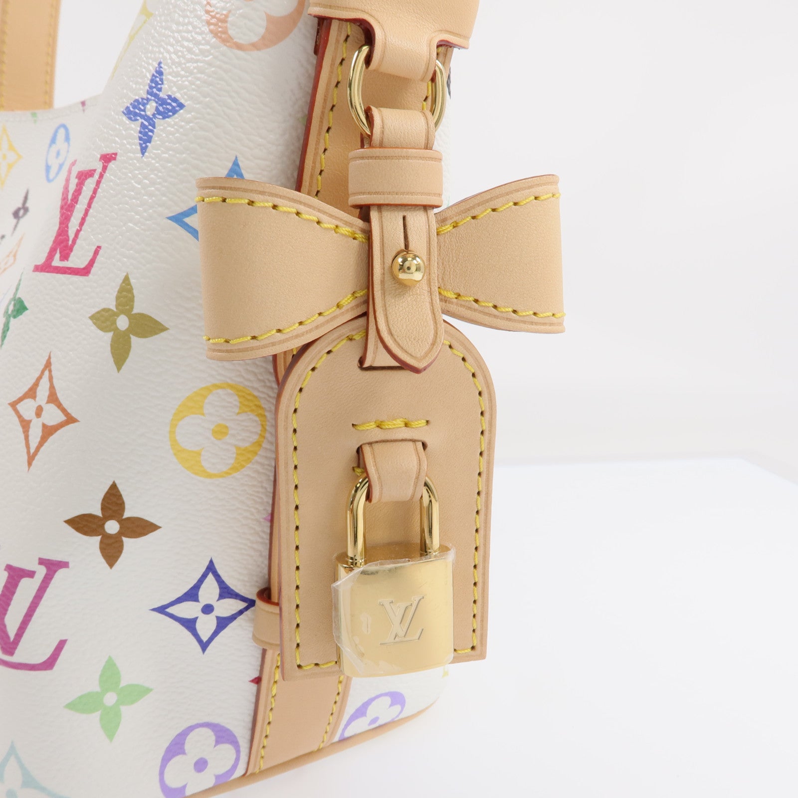 LOUIS VUITTON Monogram Multicolore LV x TM All In BB金扣手挽肩背兩用袋