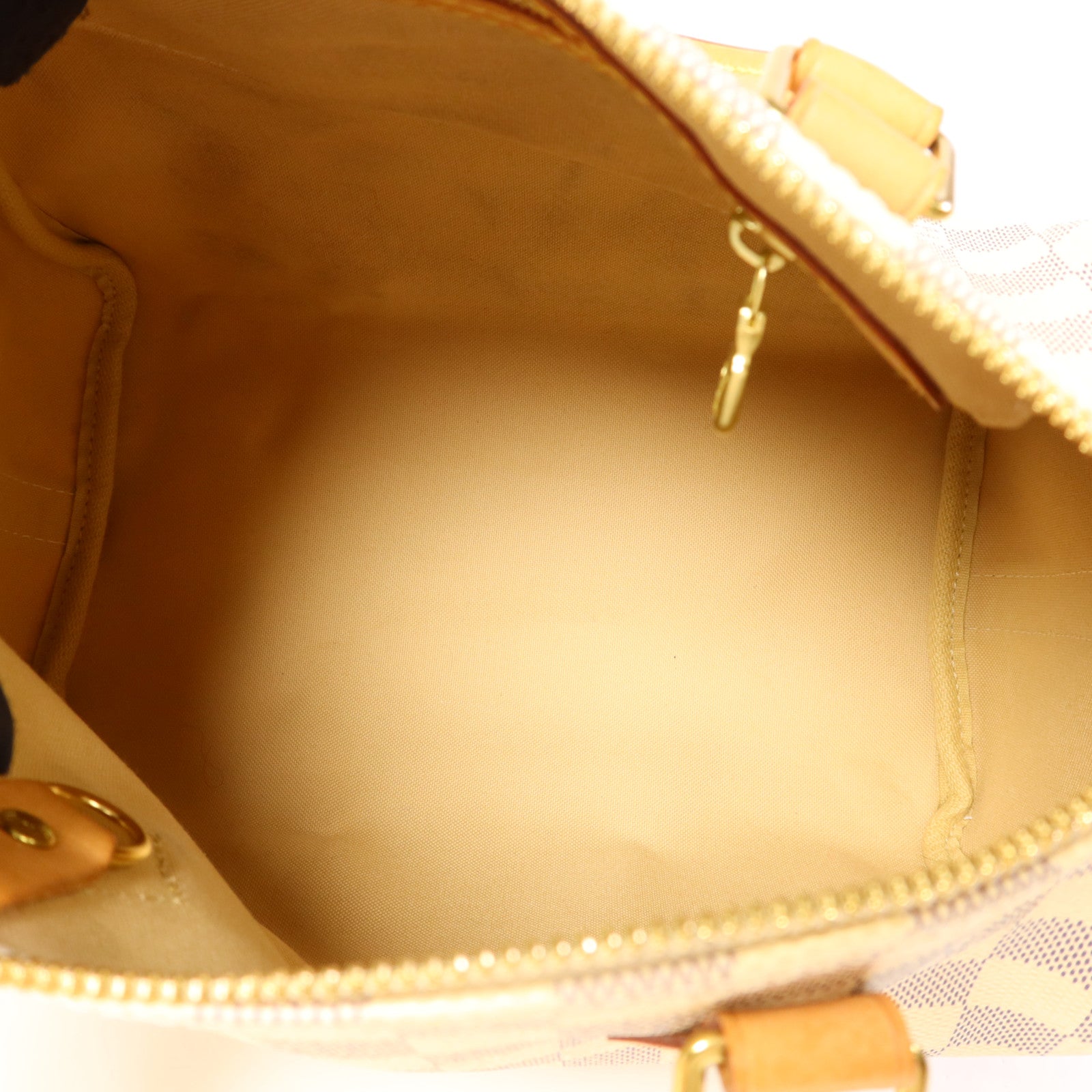 LOUIS VUITTON Damier Azur Speedy Bandouliere 25金扣手挽肩背兩用袋