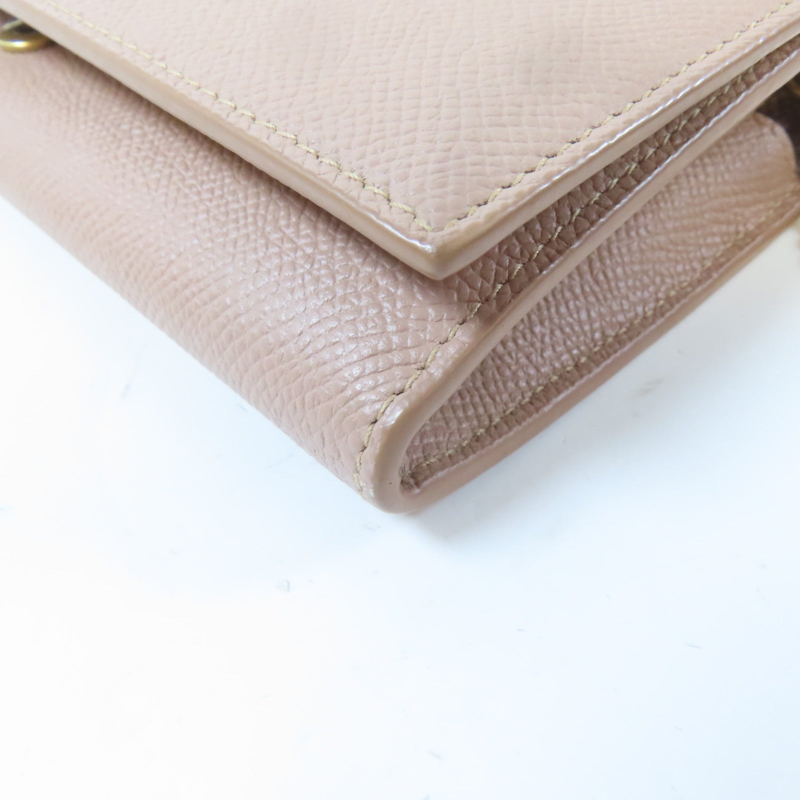 BALENCIAGA 牛皮皮革Shoulder Bag金扣鏈帶肩背袋粉紅色