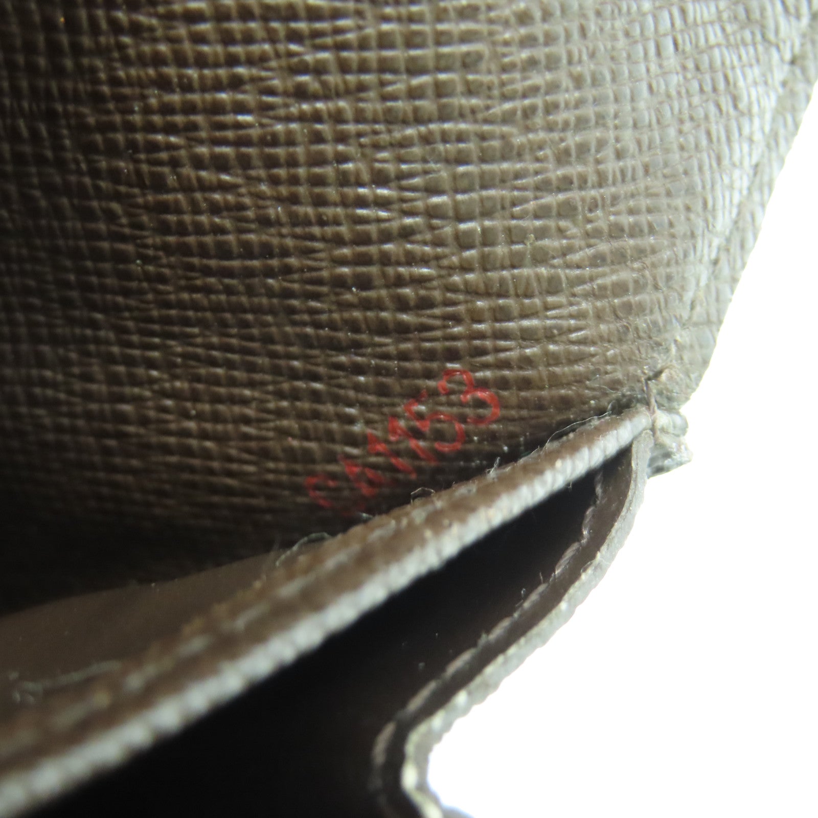 LOUIS VUITTON 【清倉大減價】Damier Ebene Portefeiulle Rose Berry金扣長錢包啡色
