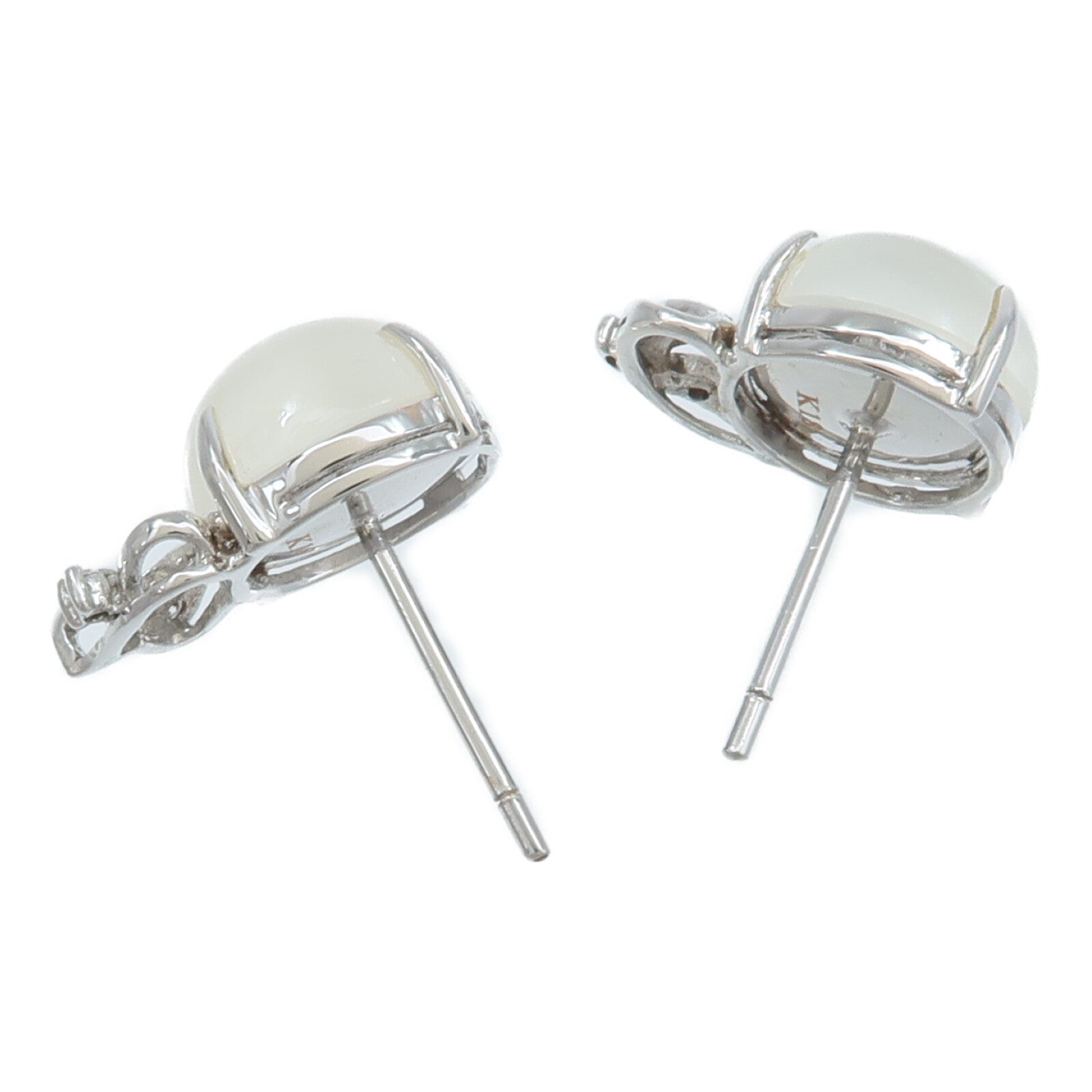 JEWELRY 18K白金Moonstone Earring月光石耳環