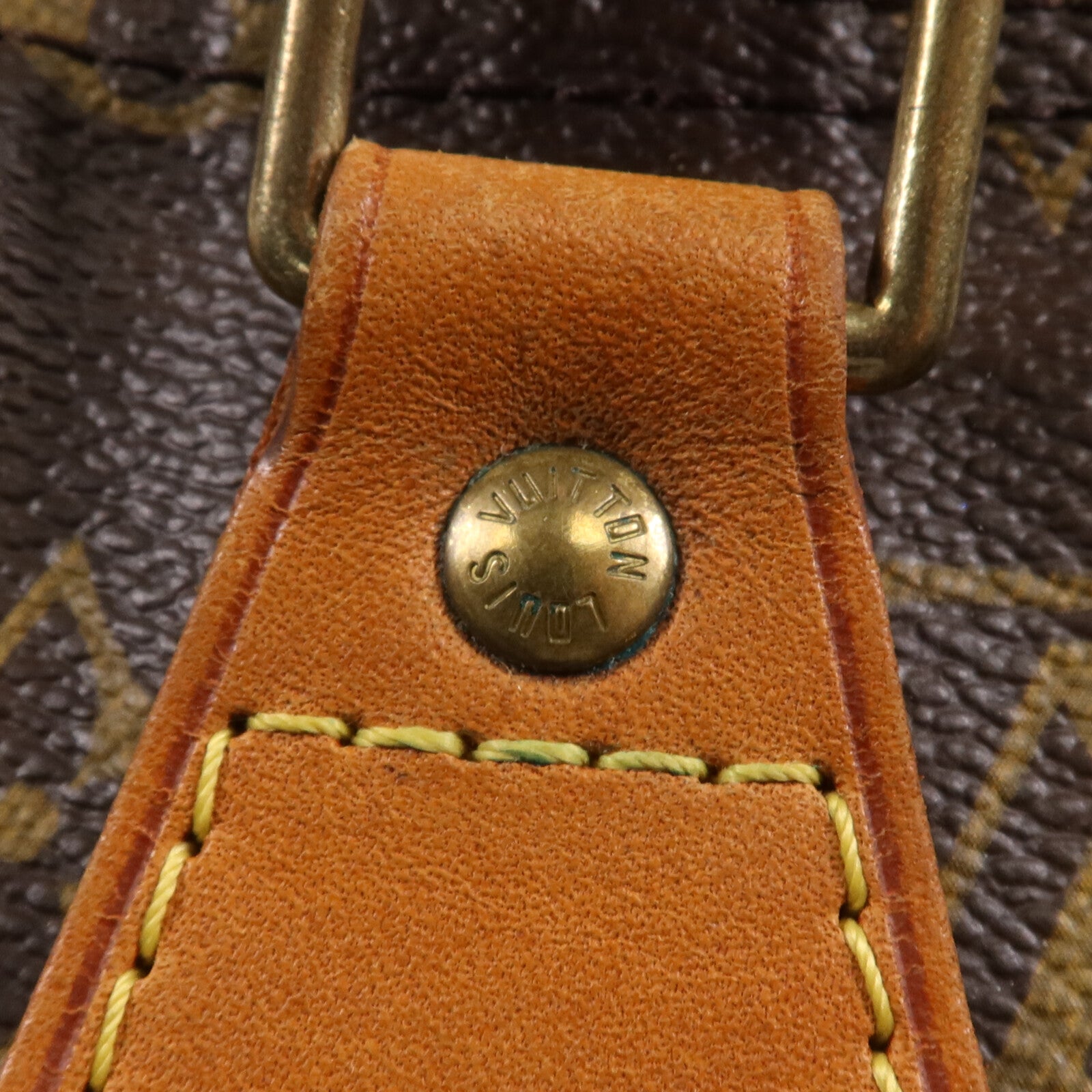 LOUIS VUITTON Monogram Speedy 35金扣手挽袋