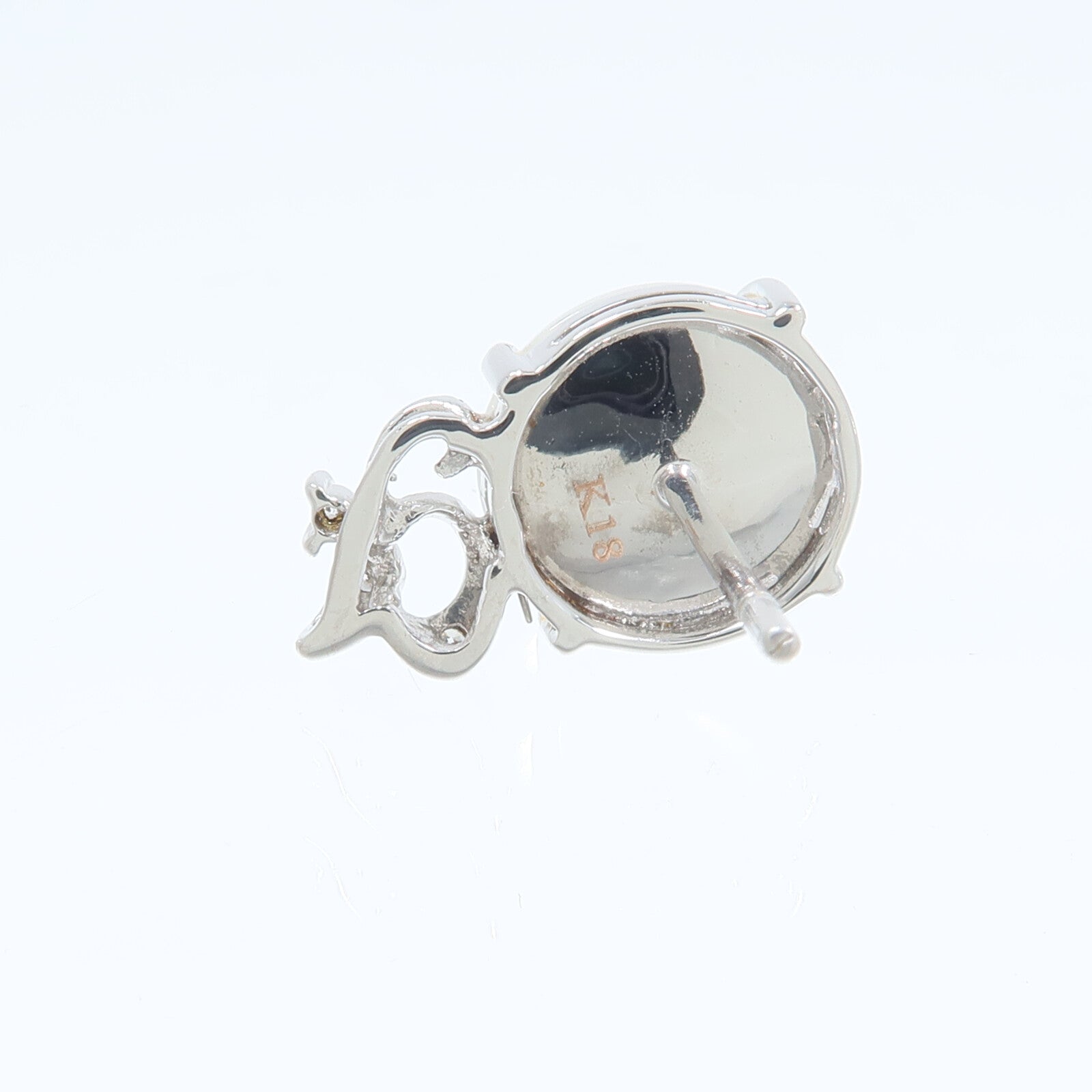 JEWELRY 18K白金Moonstone Earring月光石耳環