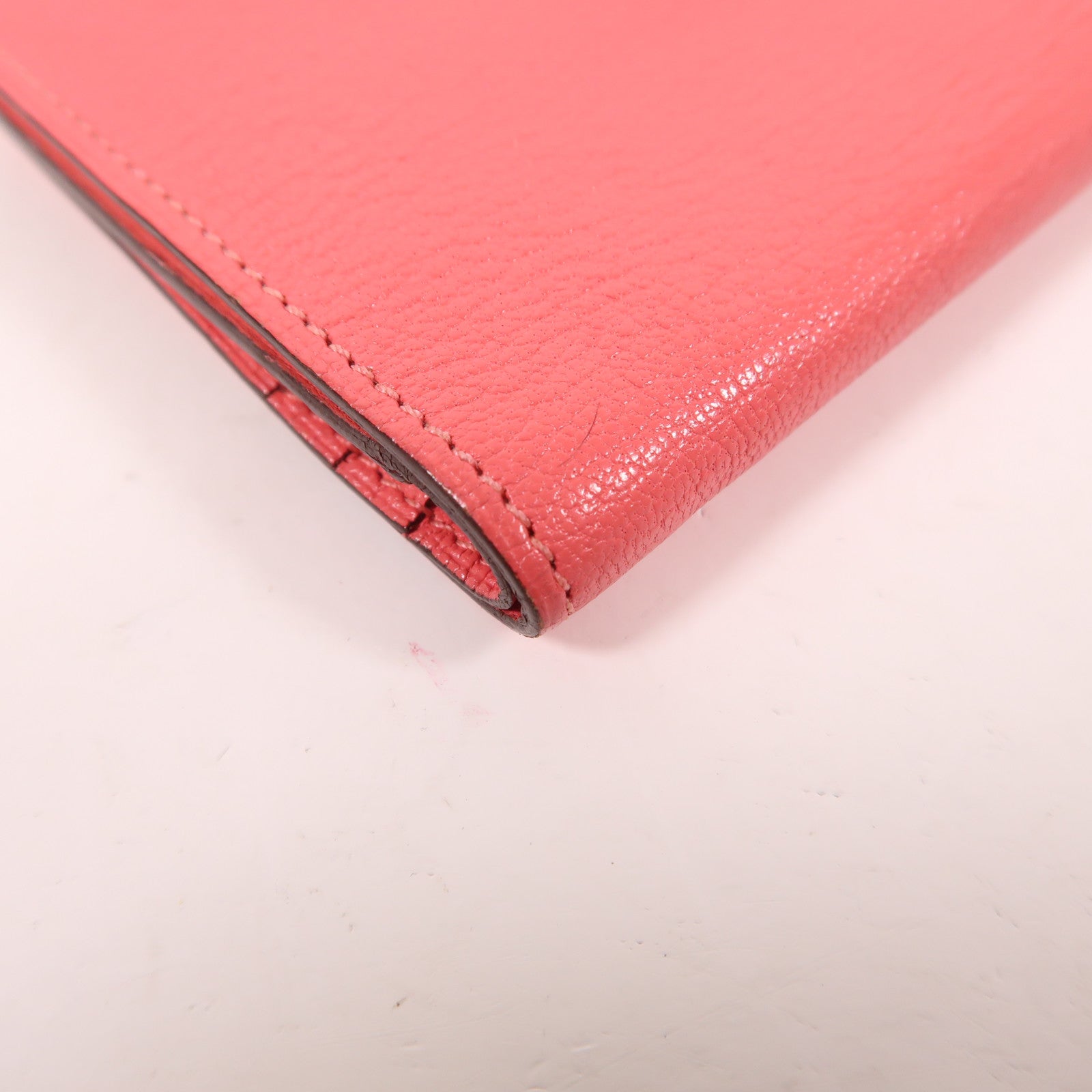 HERMES Chevre皮革Bearn Compact Wallet金扣錢包