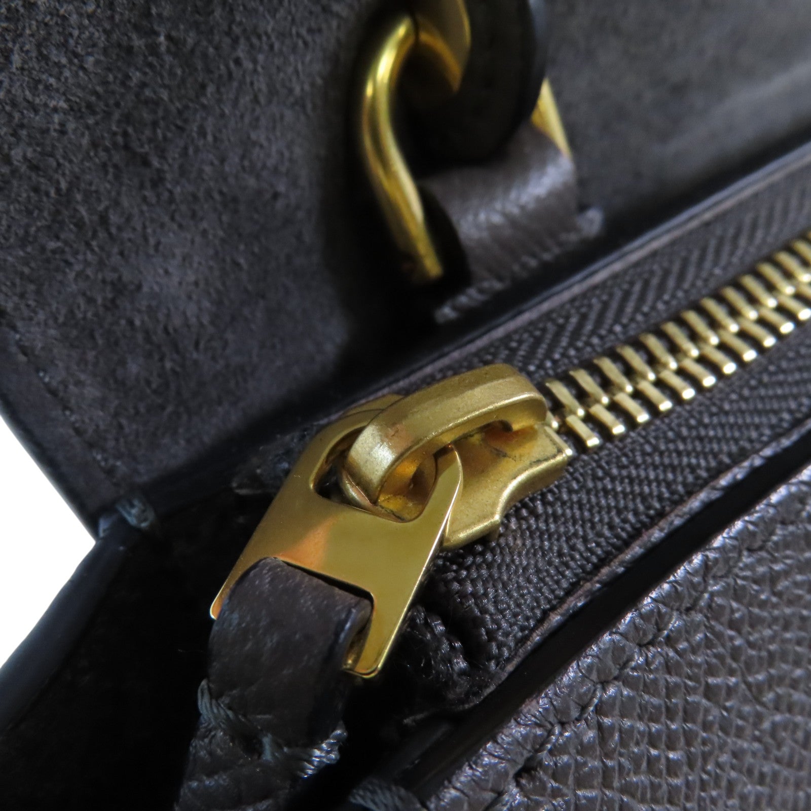 CELINE GHW Micro Belt Bag Handbag Shoulder Bag W-AT-2179 Calfskin Leather Grey