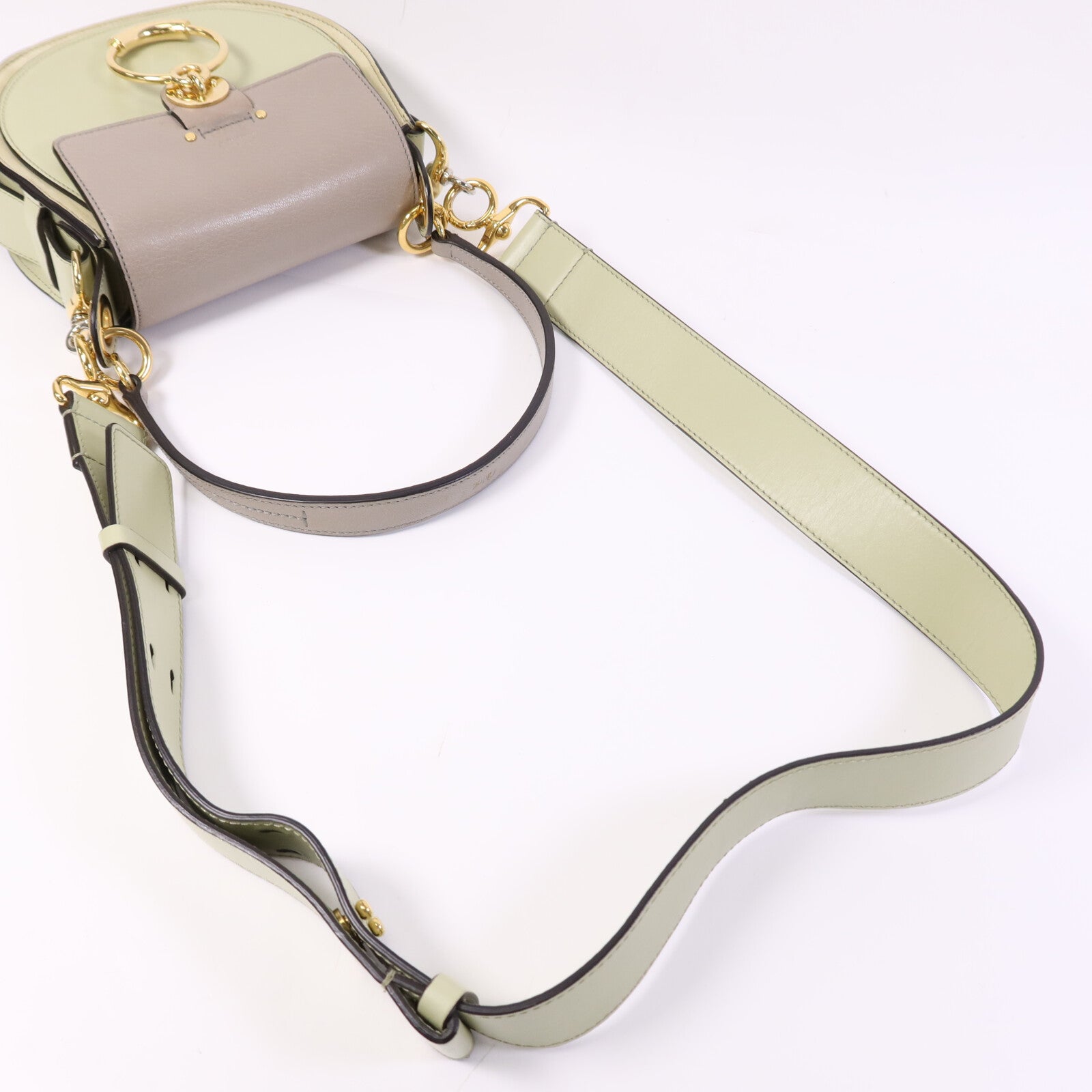 Chloe 牛皮皮革2 Way Shoulder Bag金扣手挽肩背兩用袋