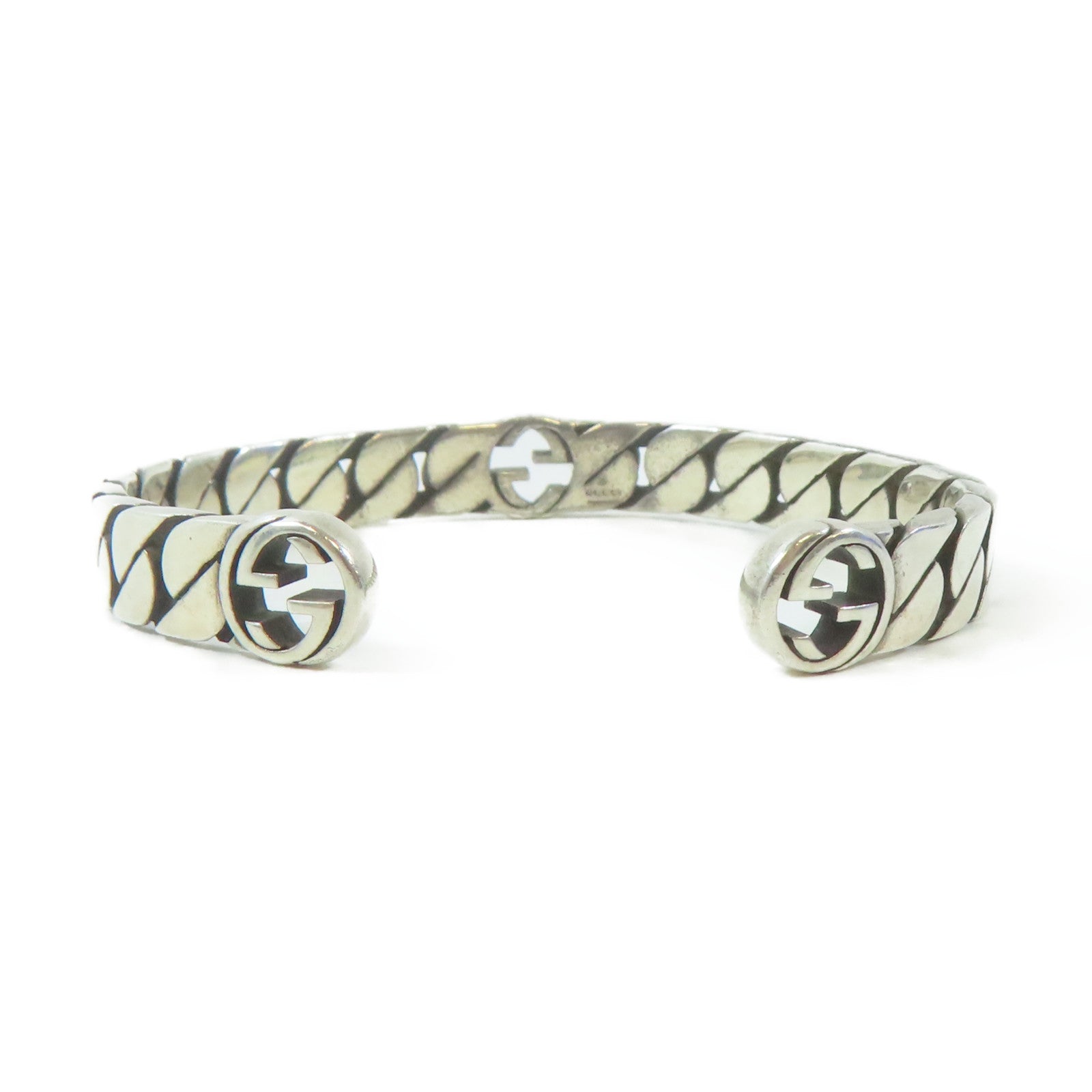 GUCCI 925純銀Bangle手鐲銀色