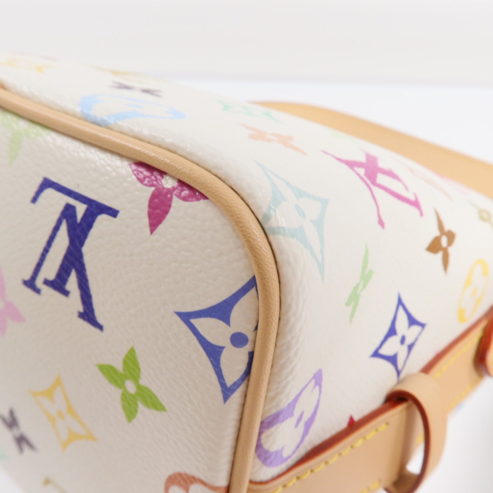 LOUIS VUITTON Monogram Multicolore LV x TM All In BB金扣手挽肩背兩用袋