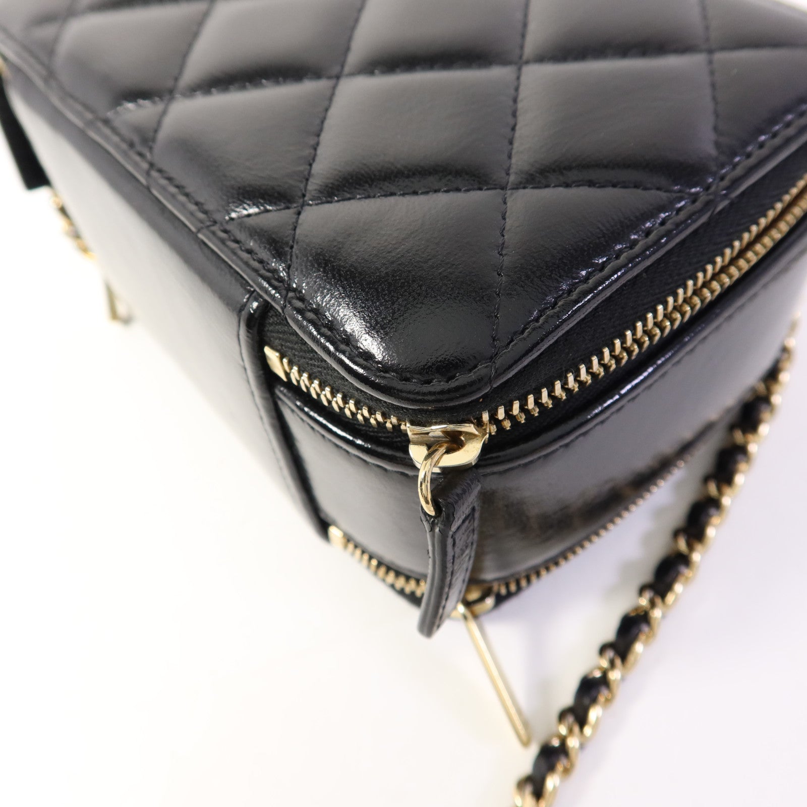 CHANEL 牛皮皮革2 Way Shoulder Bag金扣手挽肩背兩用袋