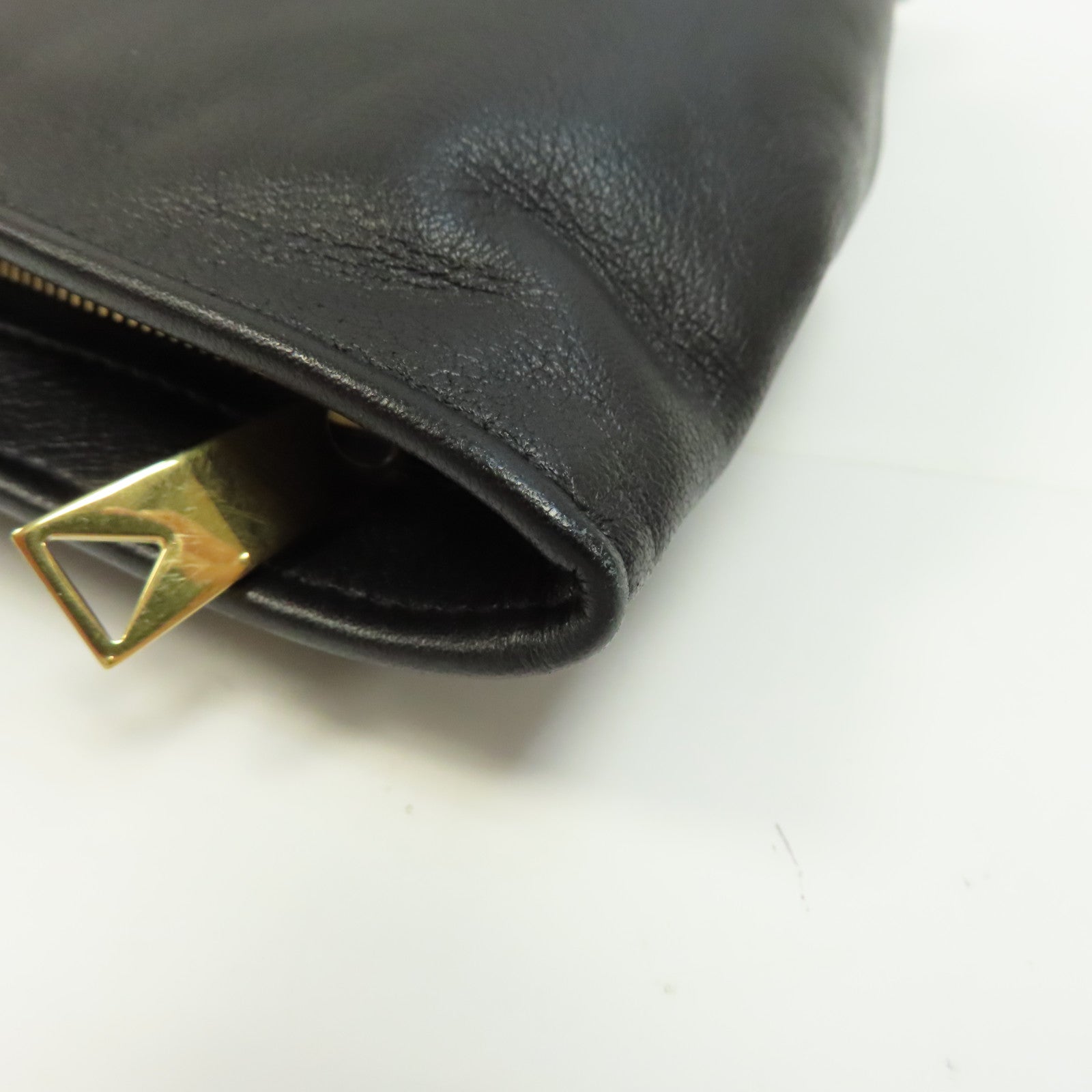 BOTTEGA VENETA 牛皮皮革Twist Mini金扣手挽袋黑色