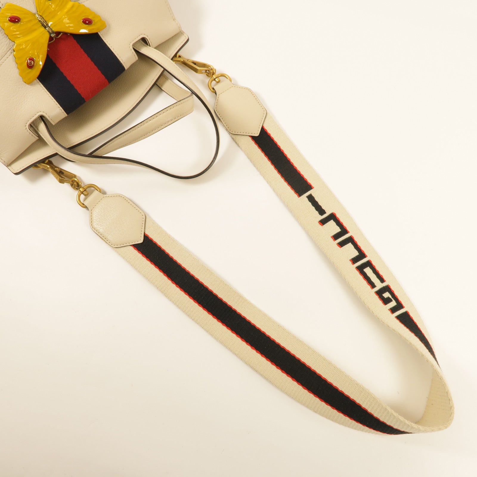 GUCCI 牛皮皮革Totem Butterfly肩背袋