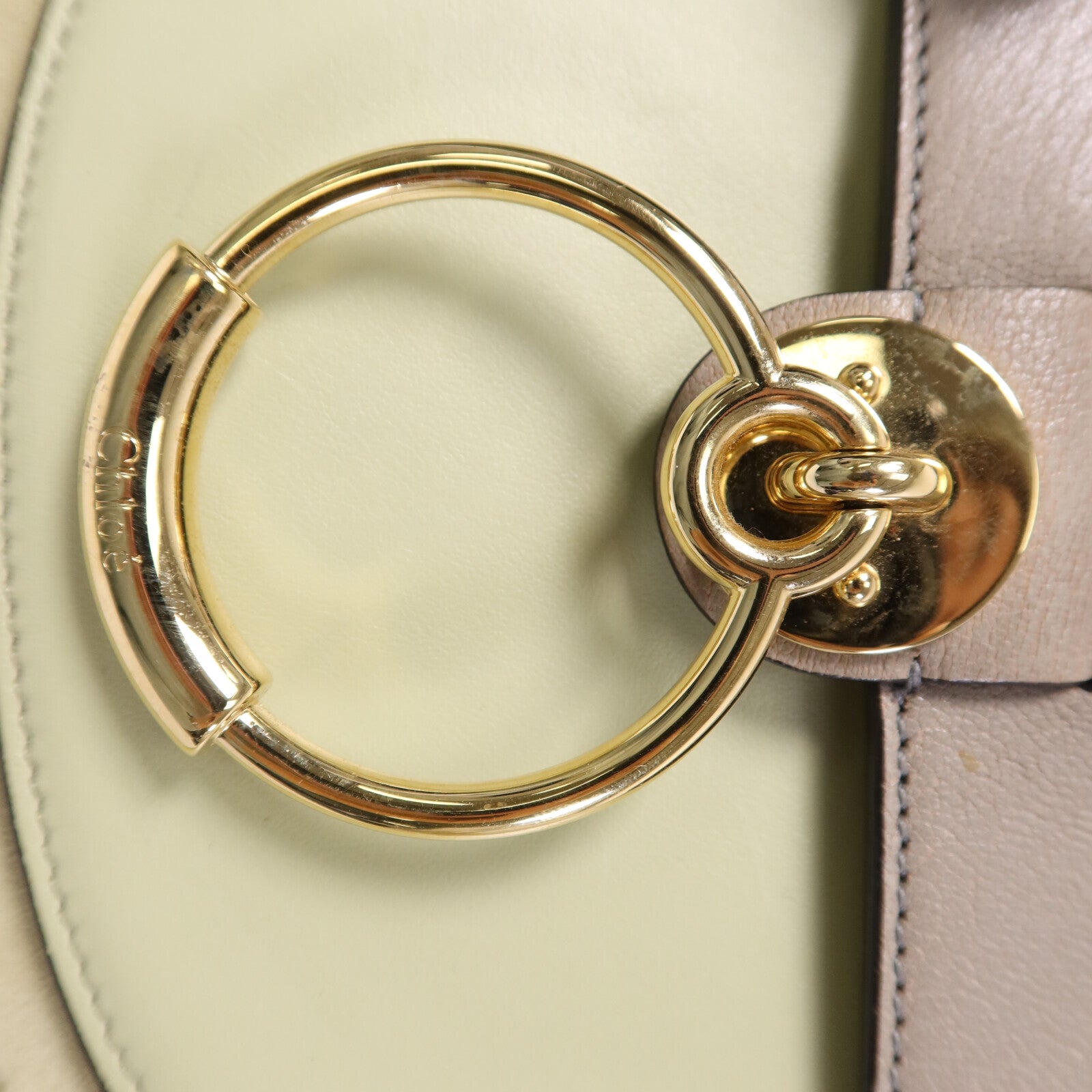 Chloe 牛皮皮革2 Way Shoulder Bag金扣手挽肩背兩用袋