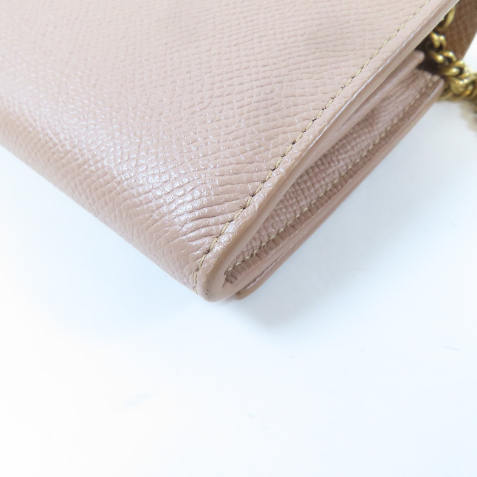 BALENCIAGA 牛皮皮革Shoulder Bag金扣鏈帶肩背袋粉紅色