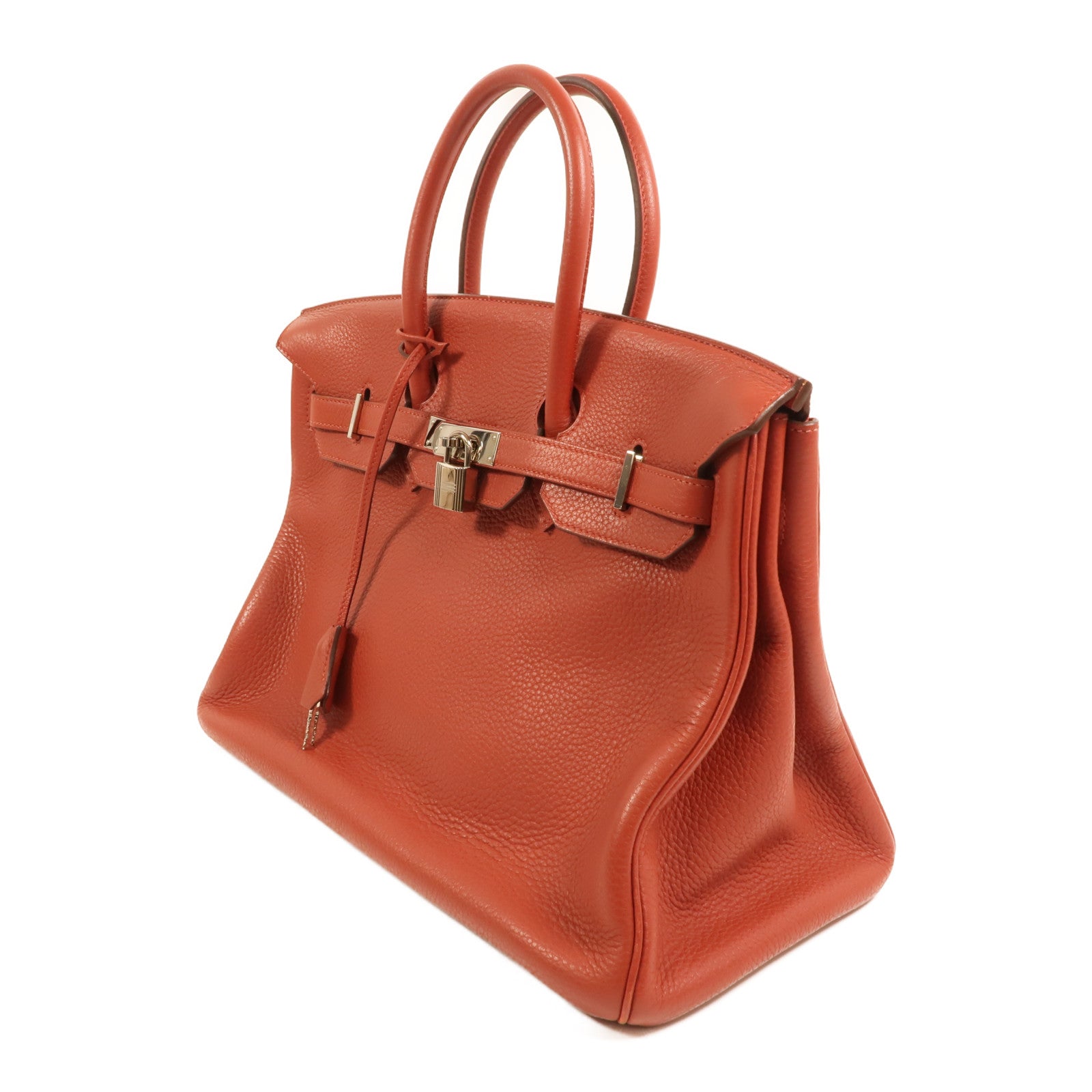 HERMES Togo皮革Birkin 35銀扣手挽袋Terre Battue