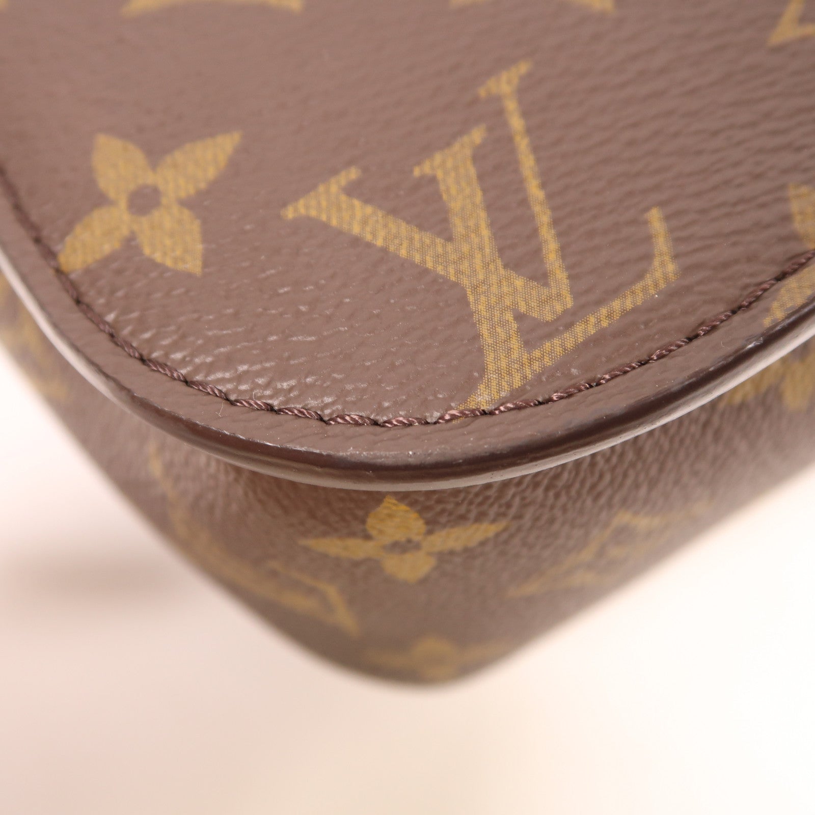 LOUIS VUITTON Monogram Passy金扣肩背袋棕色