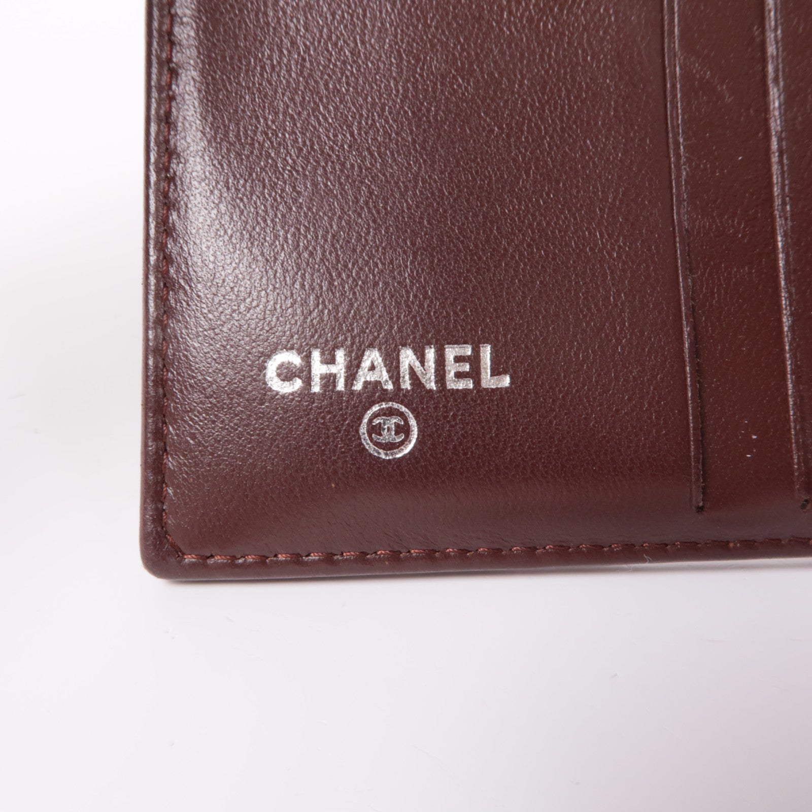 CHANEL 皮革Boy Wallet銀扣錢包